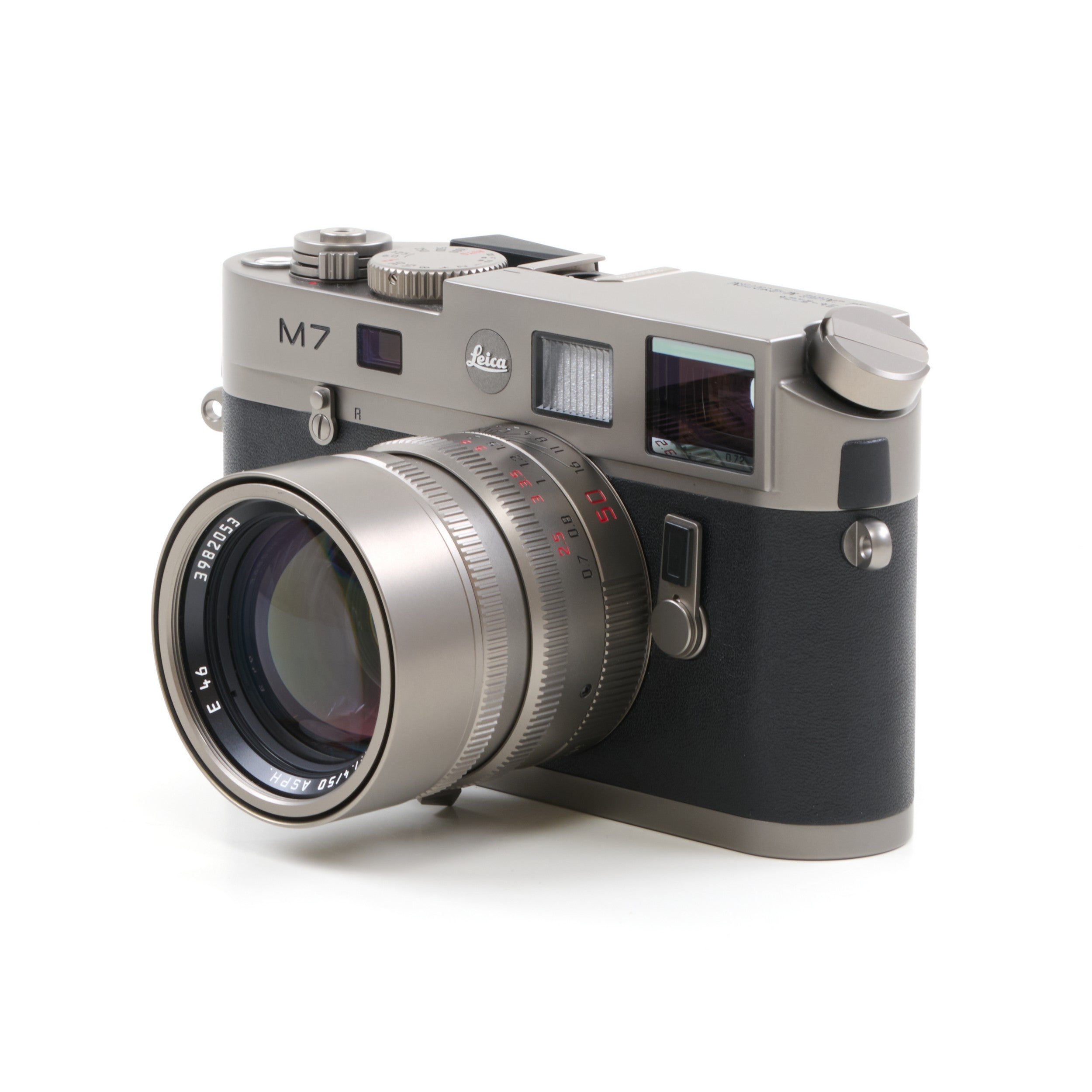 Leica M7 Titanium Set "50 Jahre Leica M System" + Doos Mooi Nummer