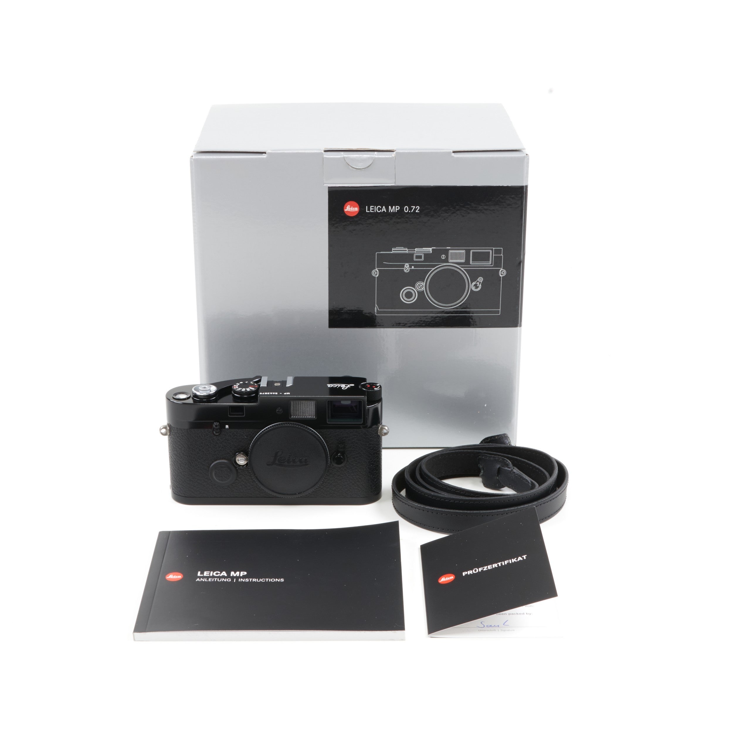 Leica MP 0.72 Zwarte Lak + Doos