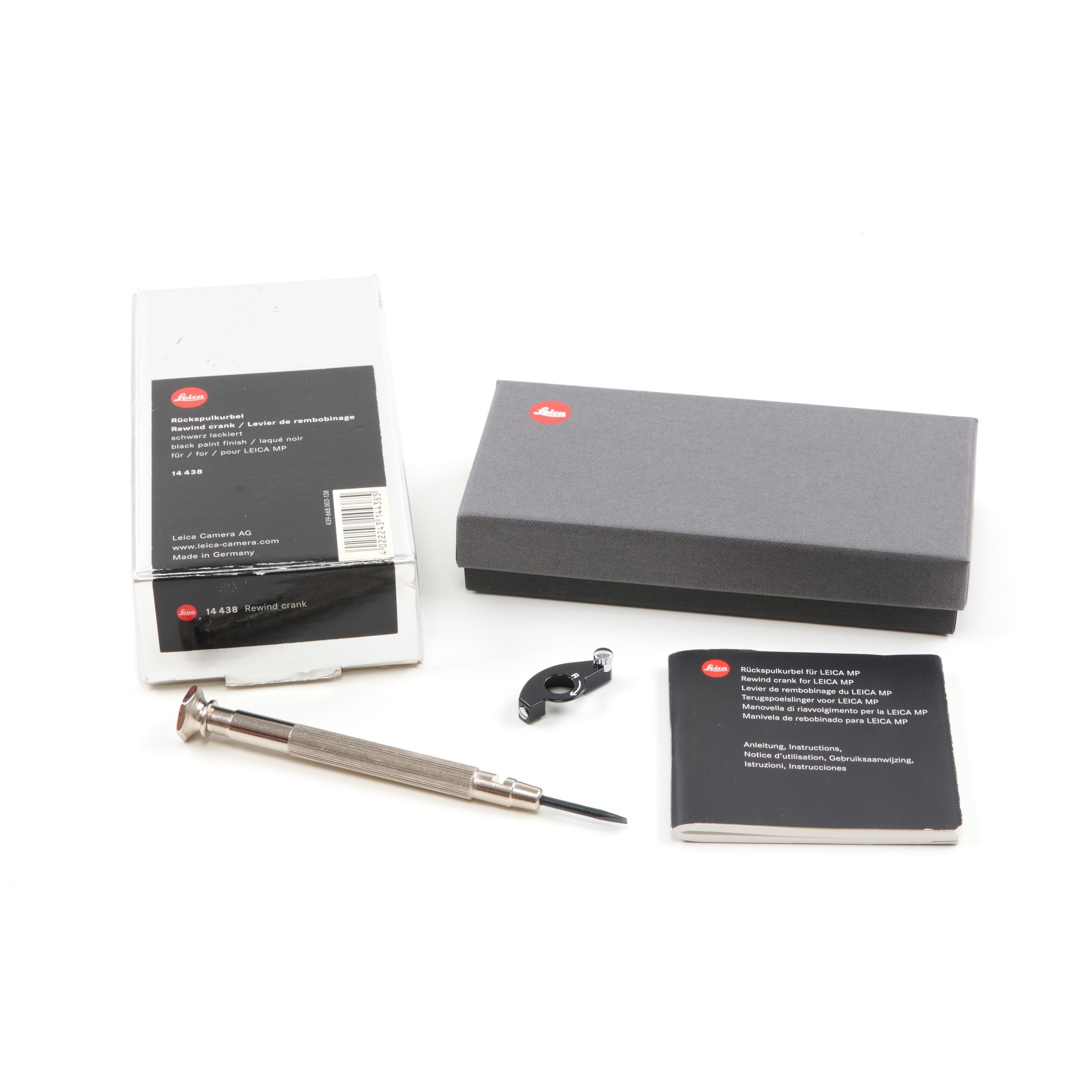 Leica MP Terugspoelhendel Zwarte Lak + Doos