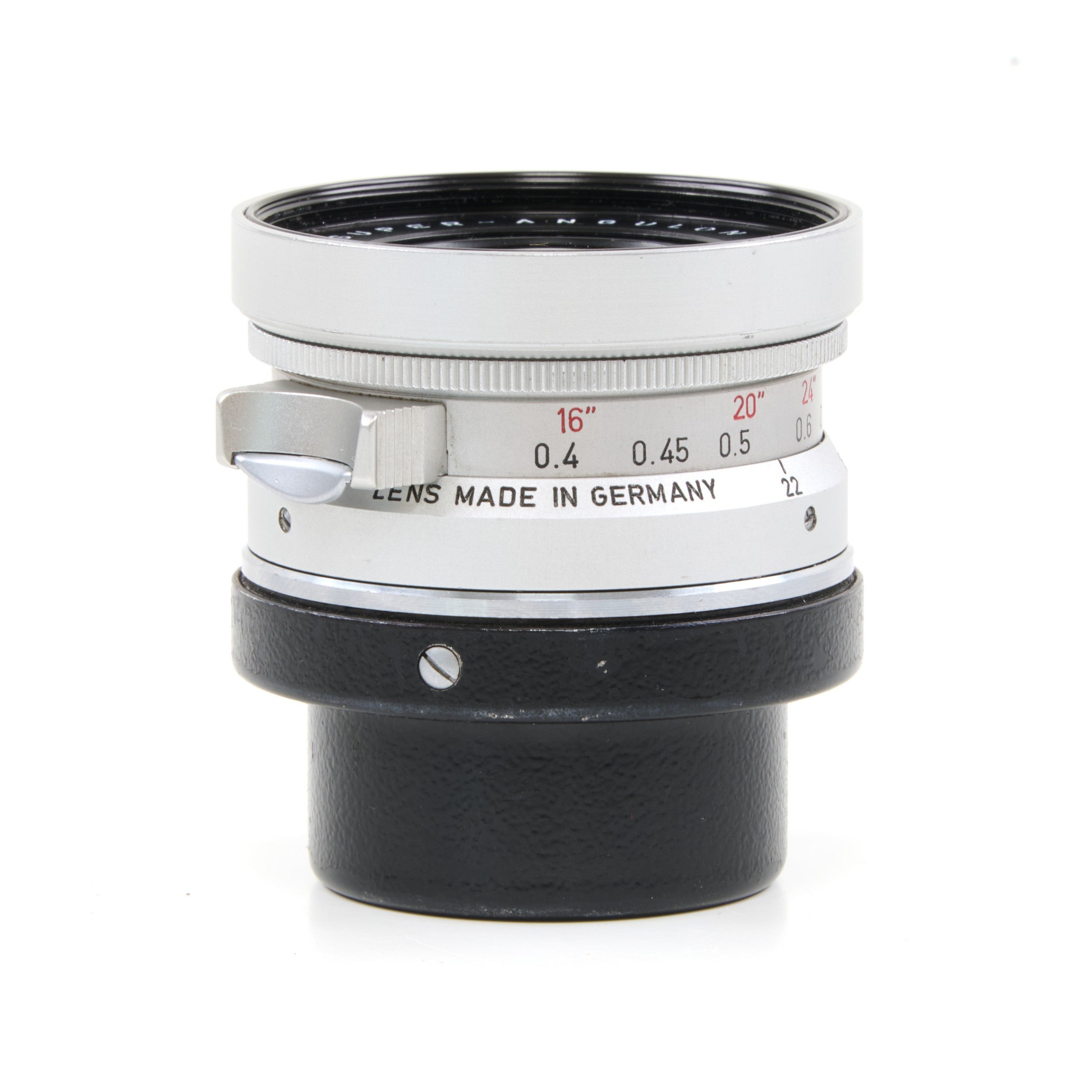 Leitz 21mm f3.4 Super-Angulon Chroom + 12501 Zonnekap