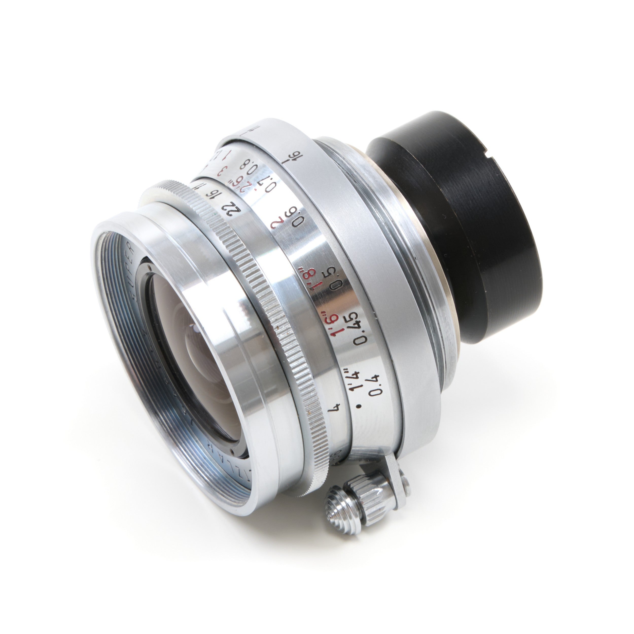 Leitz 21mm f4 Super-Angulon M39 Set + IWKOO Zonnekap