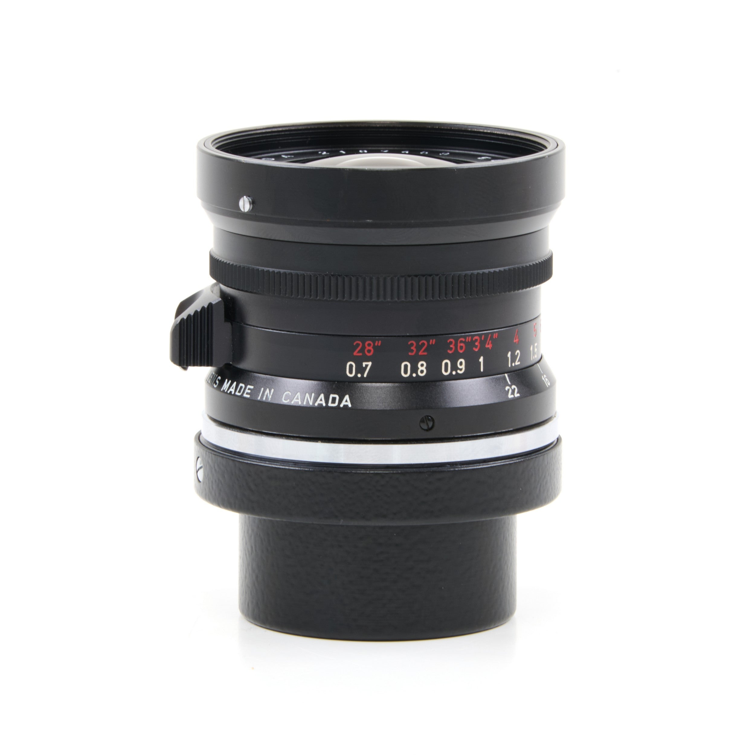 Leitz 28mm f2.8 Elmarit 9 Element Black Paint Stopper Canada + Zonnekap + Doos