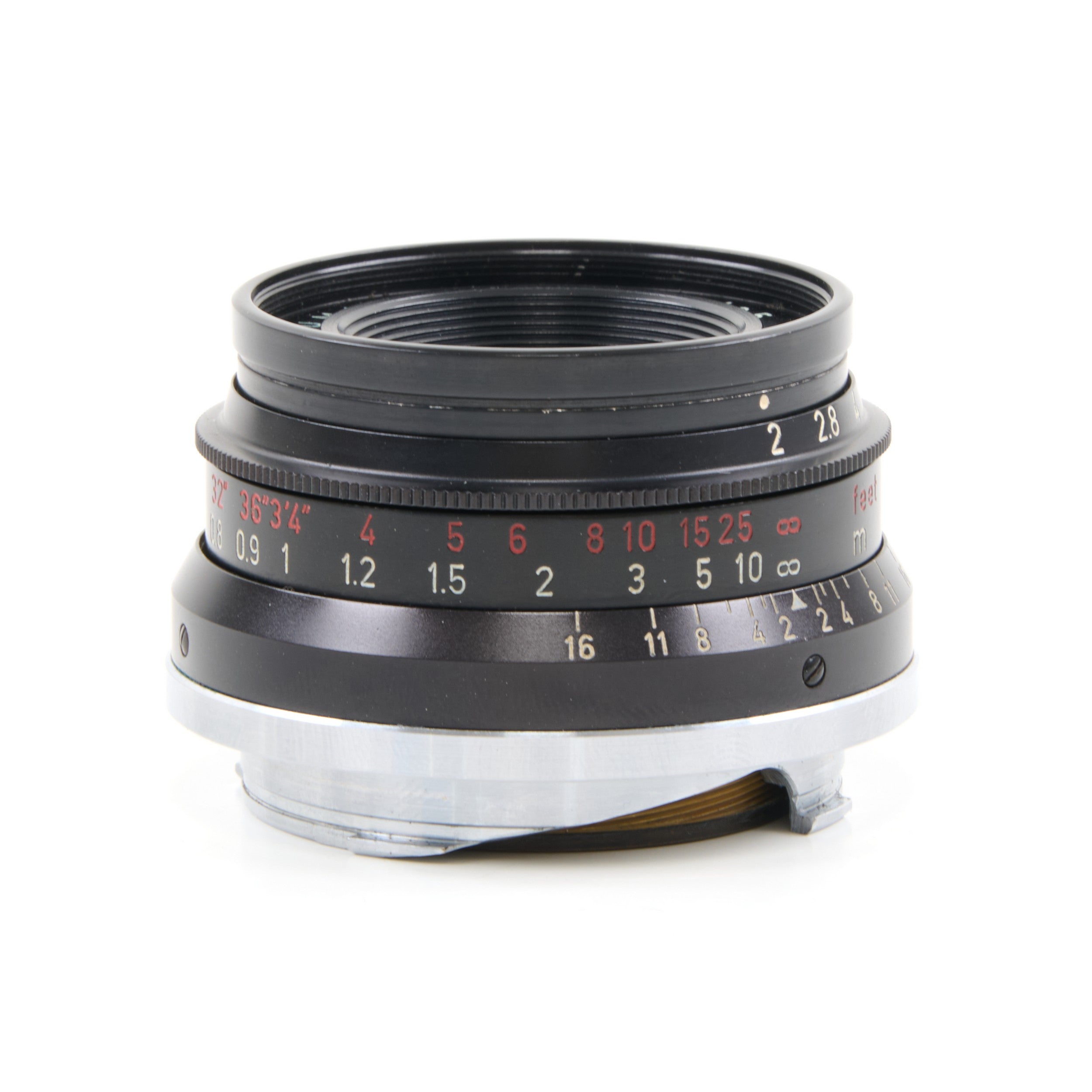 Leitz 35mm f2 Summicron 8 Element Black Paint + Doos