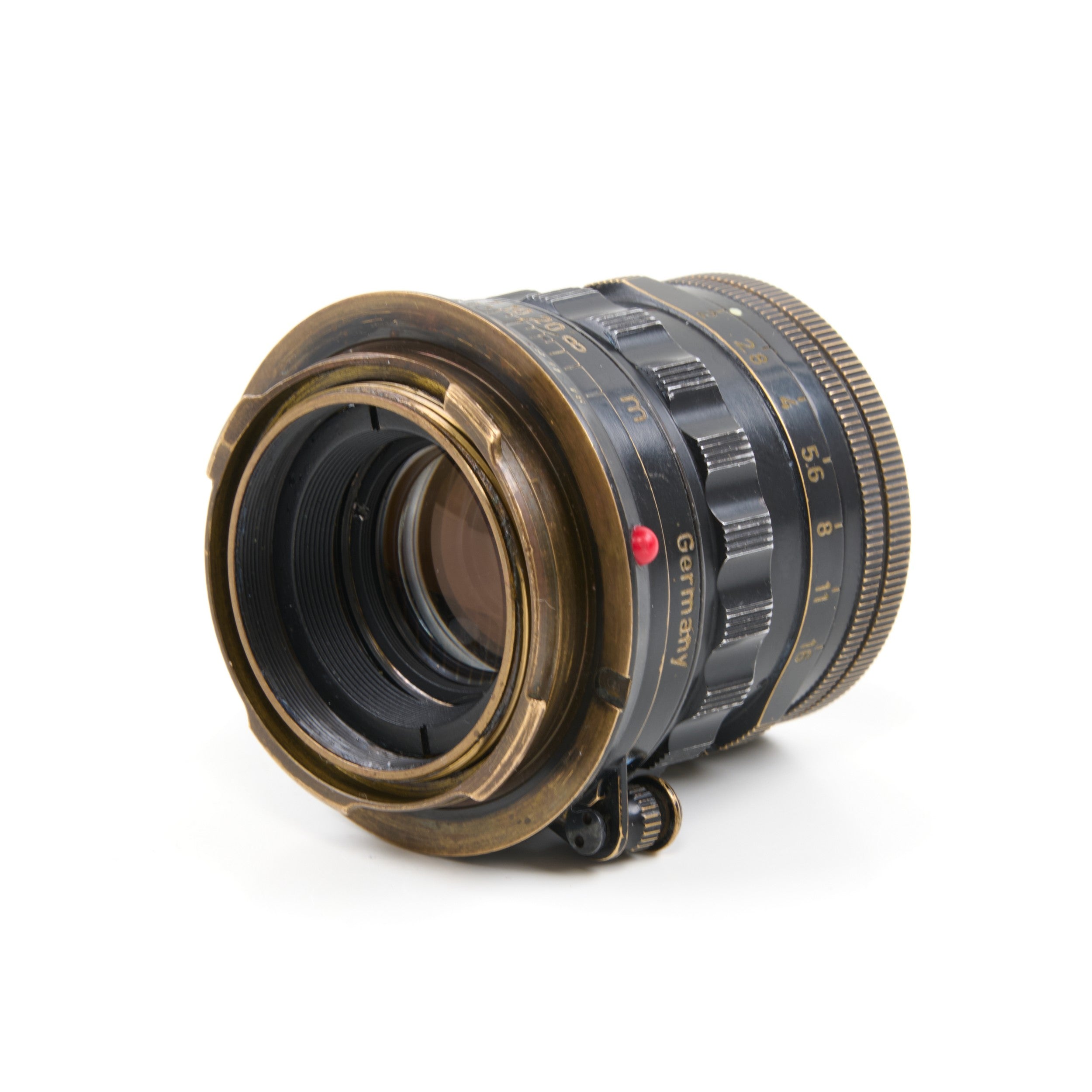 Leitz 50mm f2 Summicron Black Paint Brass Mount Extreem Zeldzaam