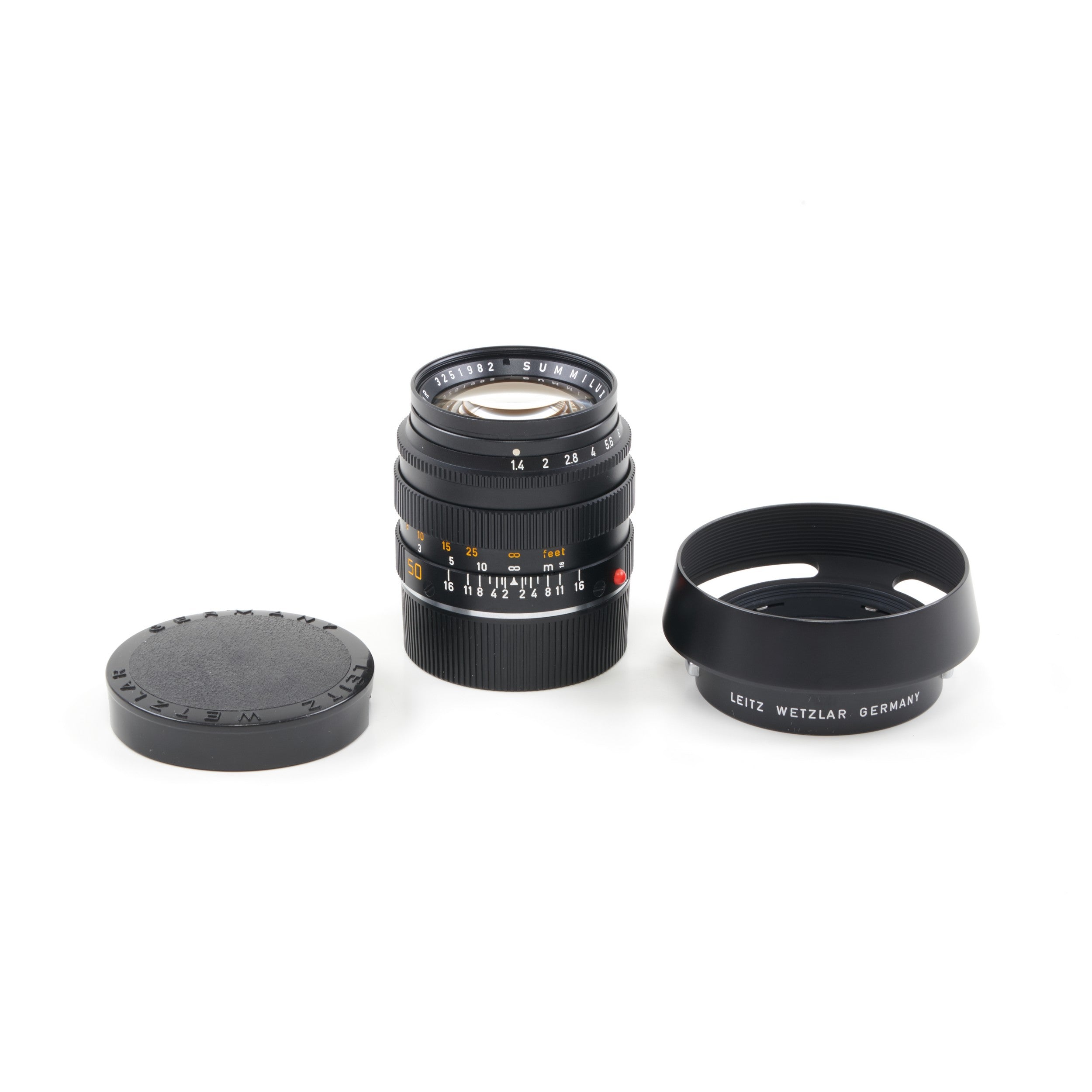 Leitz 50mm f1.4 Summilux Zwart + Doos