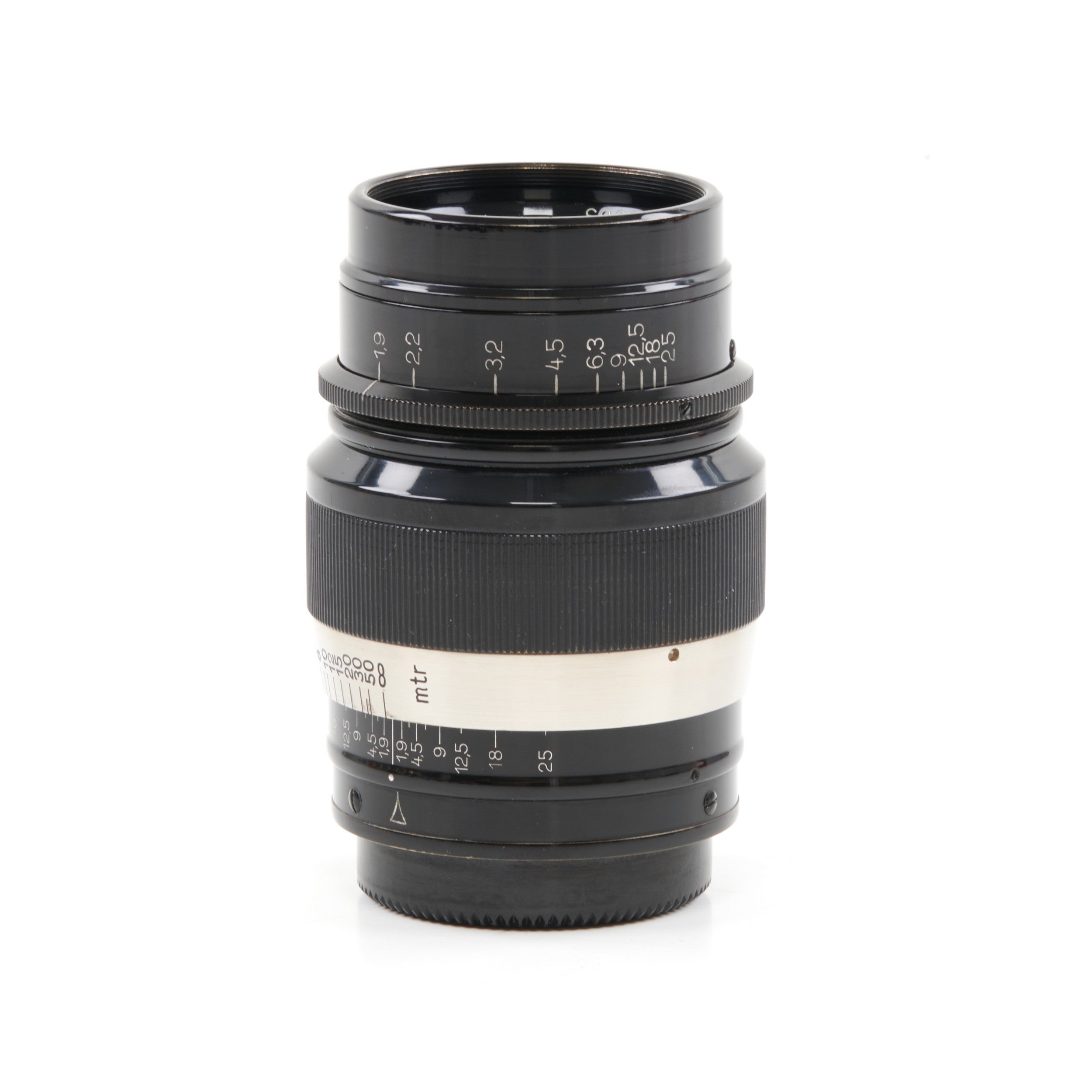 Leitz 73mm f1.9 Hektor Zwart Nikkel M39 Set