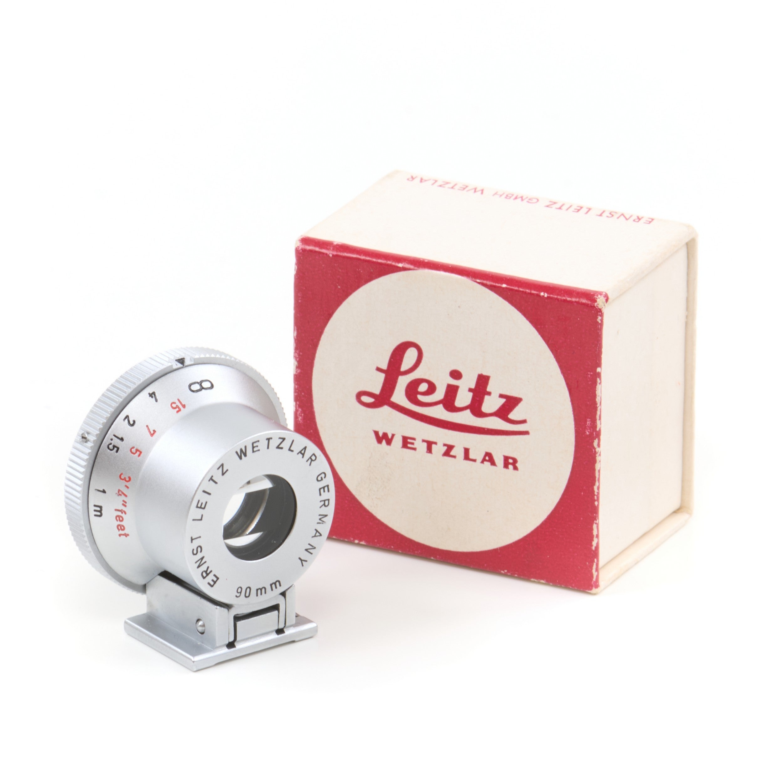 Leitz 90mm SGVOO Zoeker + Doos