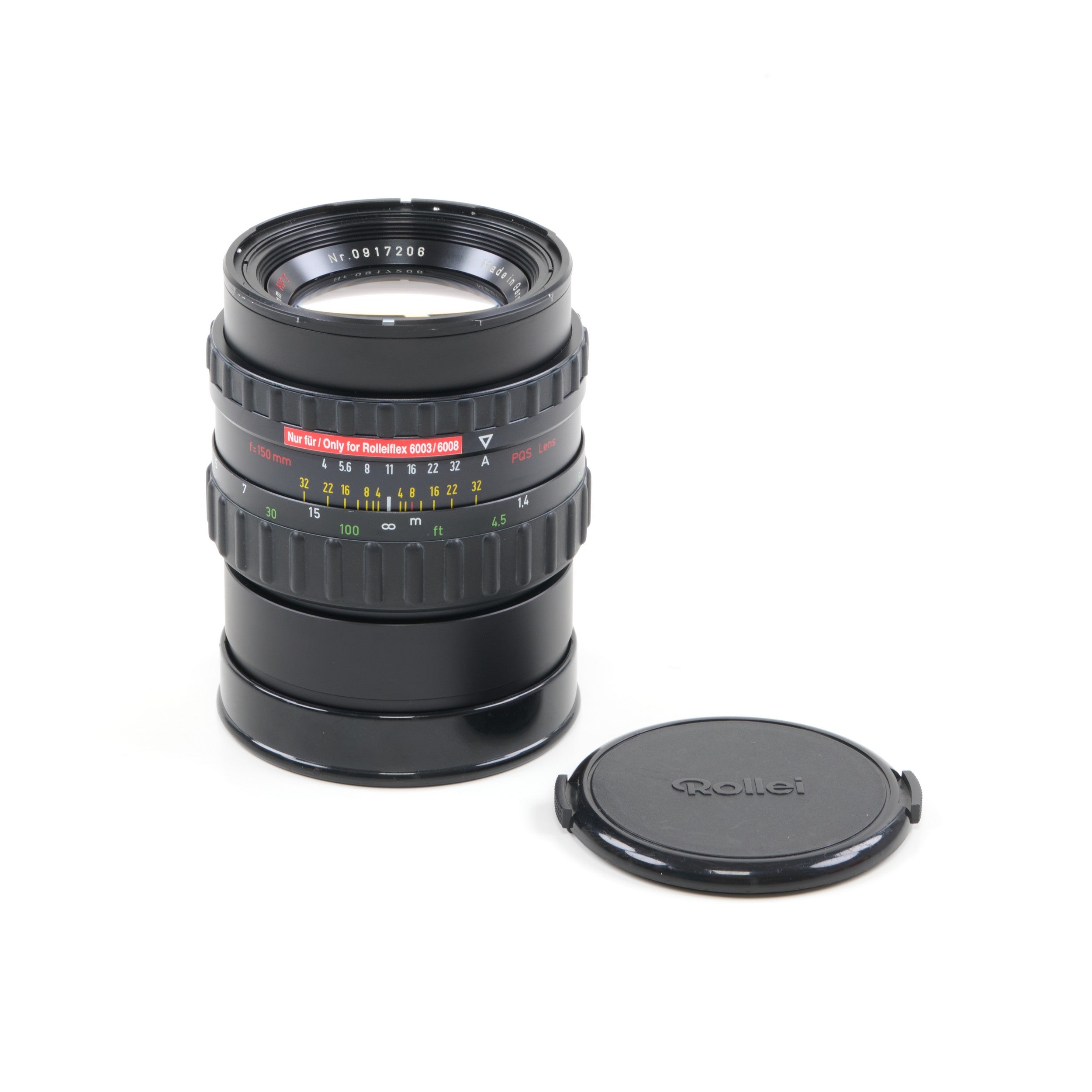 Rollei 150mm f4 Sonnar HFT PQS Voor 6003 / 6008 + Doos