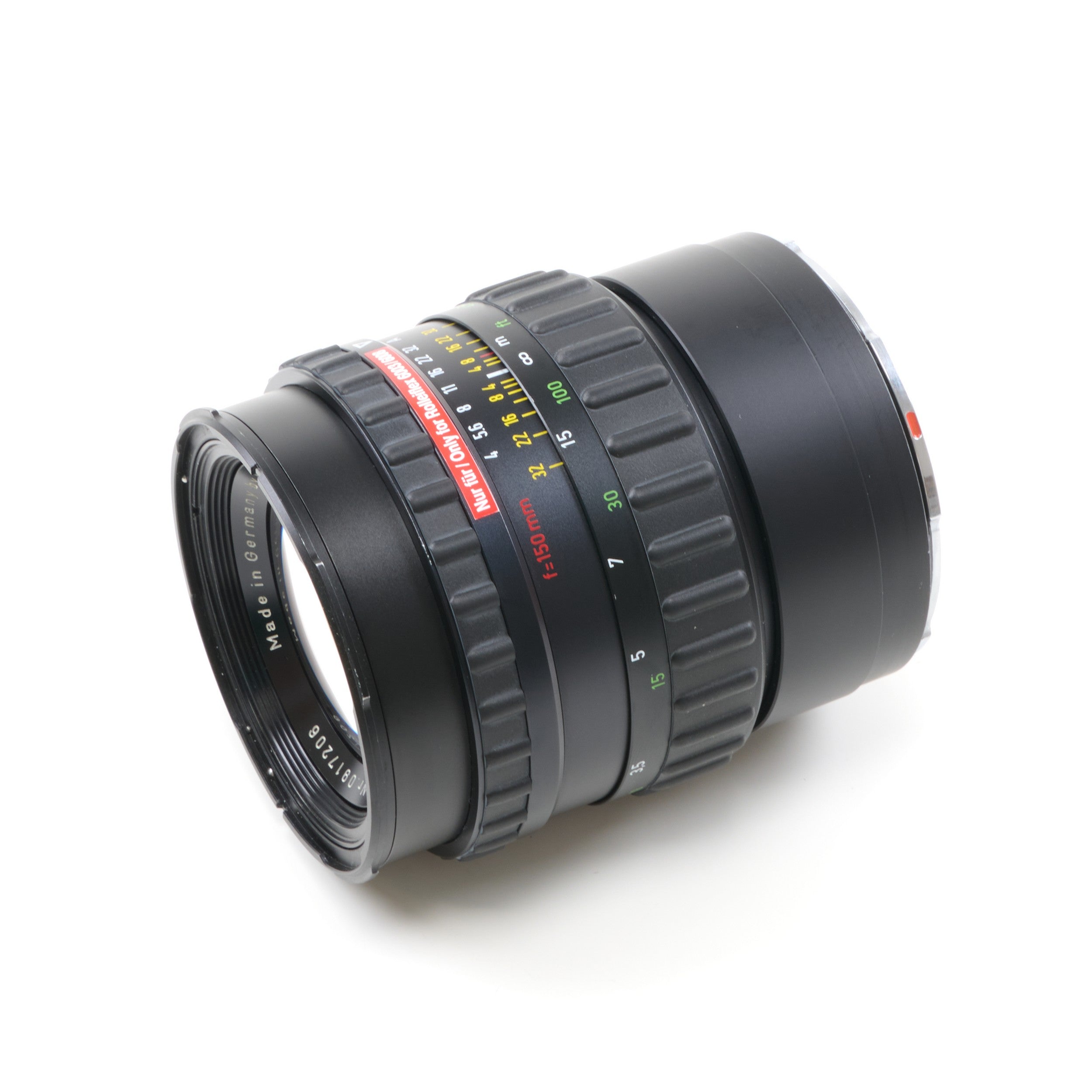 Rollei 150mm f4 Sonnar HFT PQS Voor 6003 / 6008 + Doos