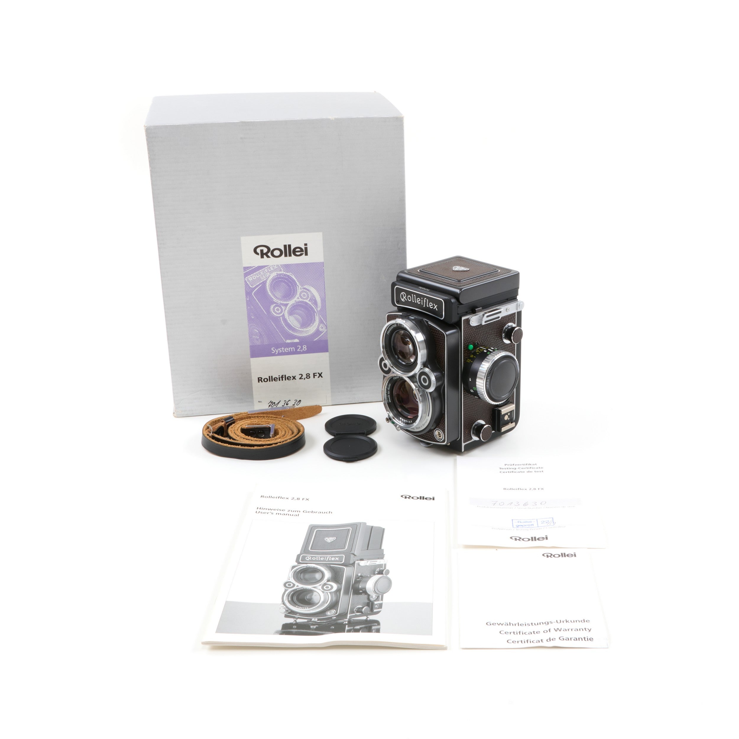 Rolleiflex 2.8 FX Planar 80mm HFT + Doos