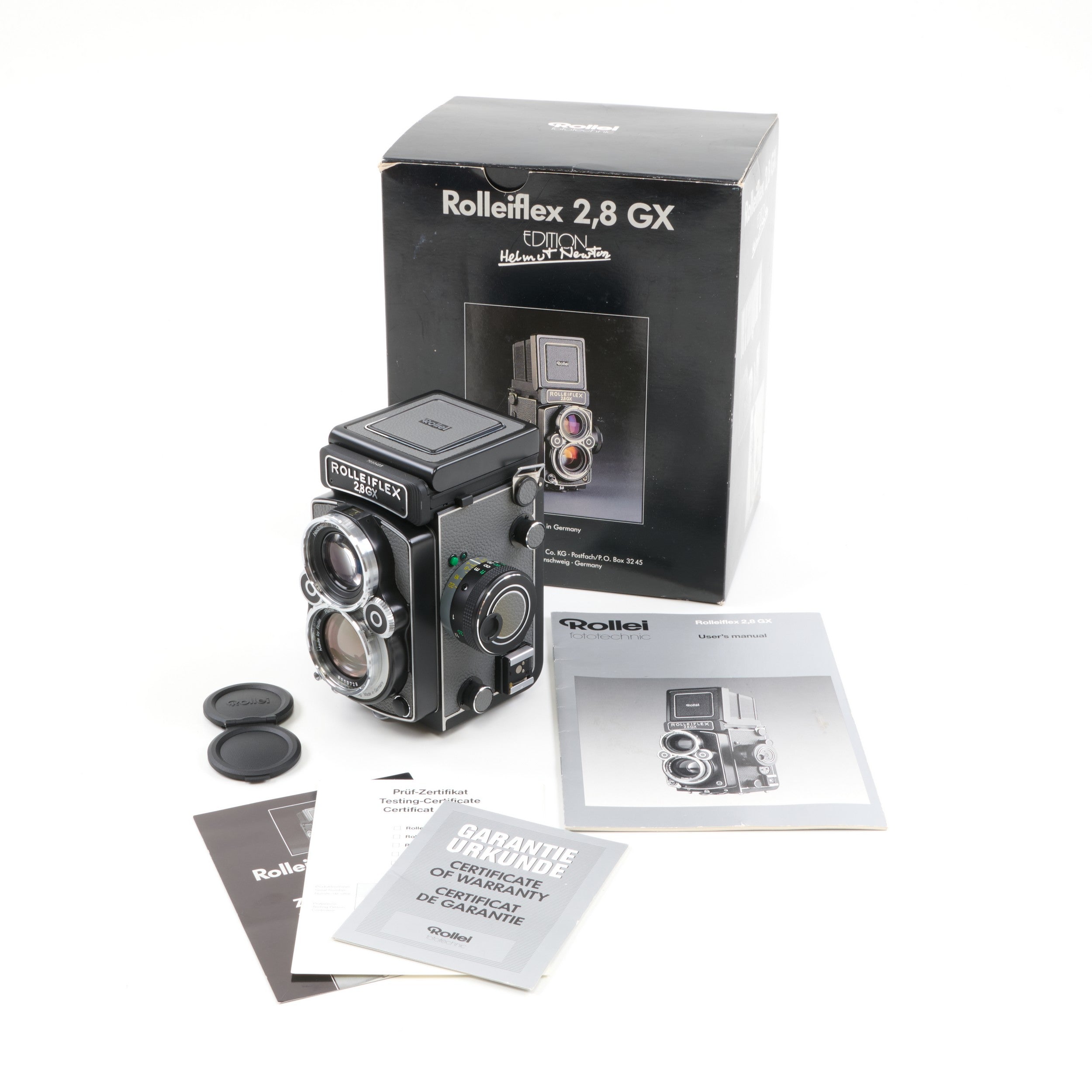 Rolleiflex 2.8GX Helmut Newton + Doos