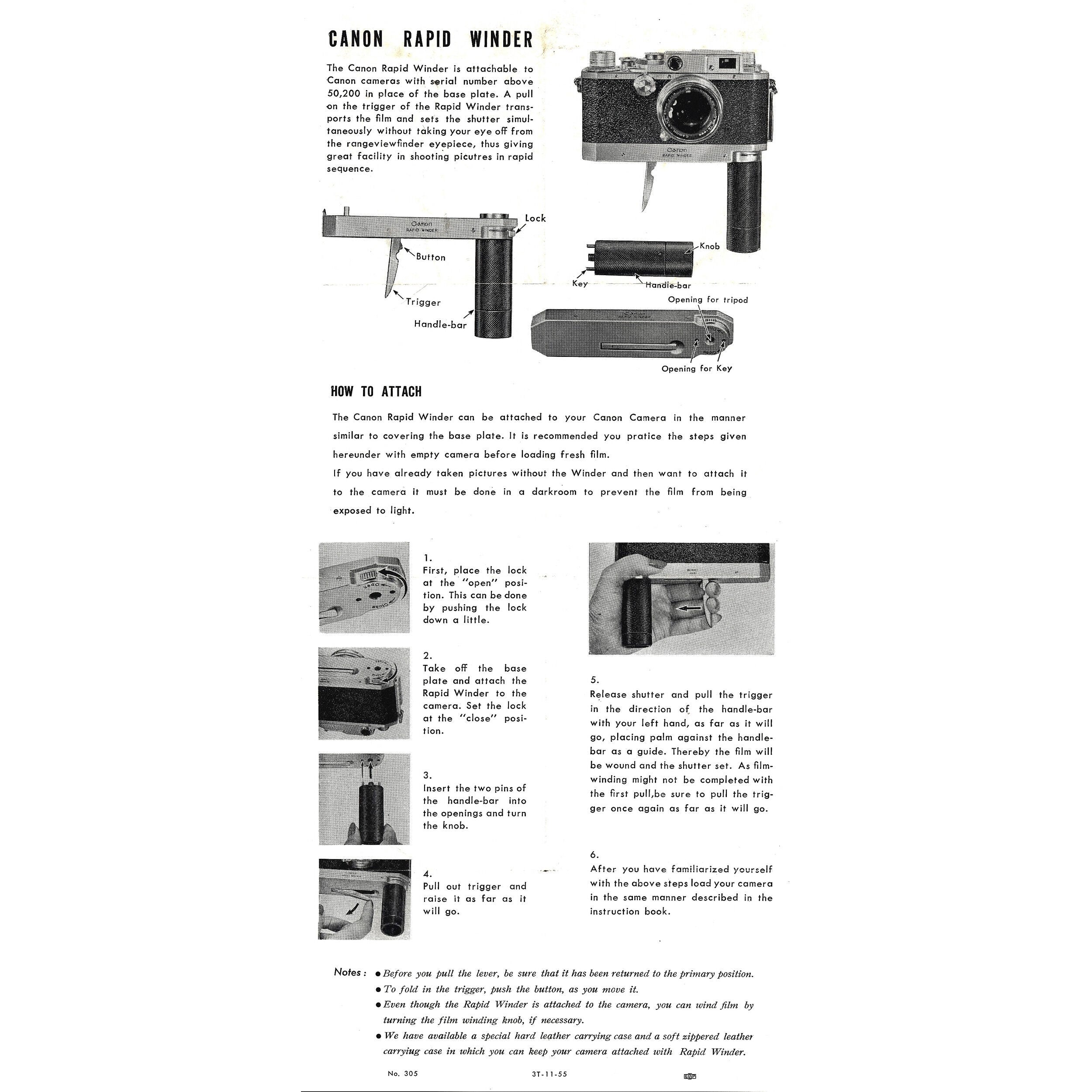 Canon Rapid Winder + Doos