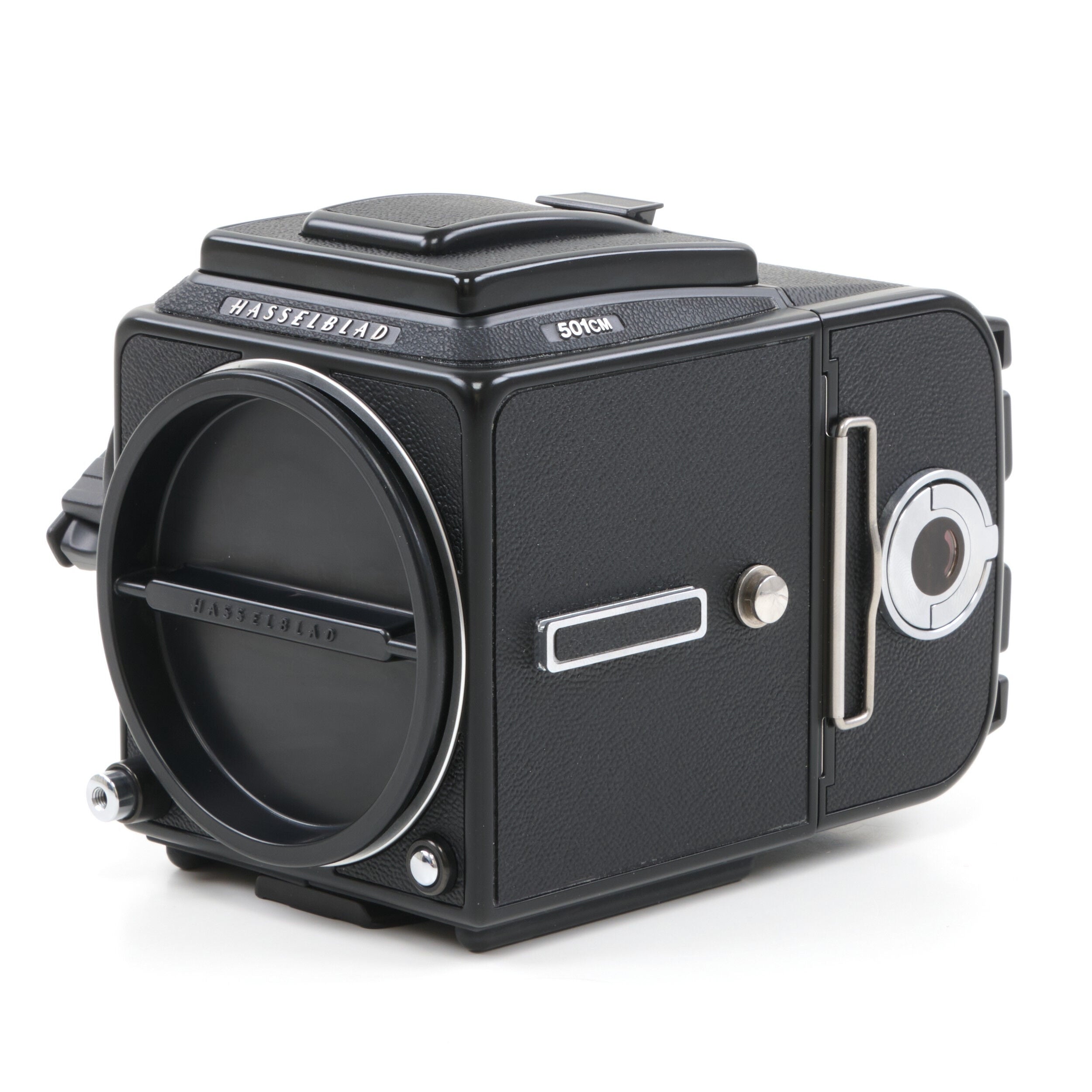 Hasselblad 501CM Zwart + A12 +Doos