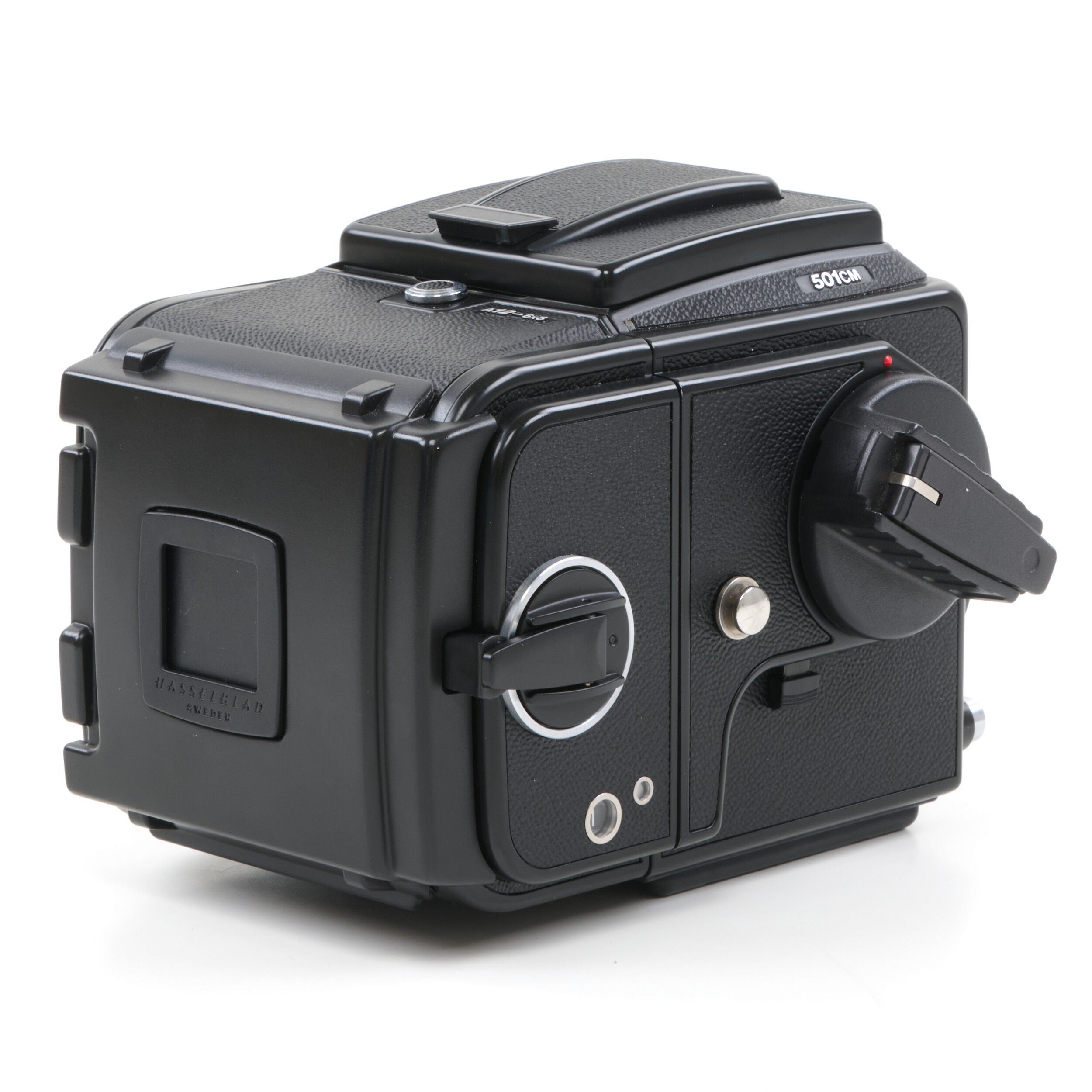 Hasselblad 501CM Zwart + A12 +Doos