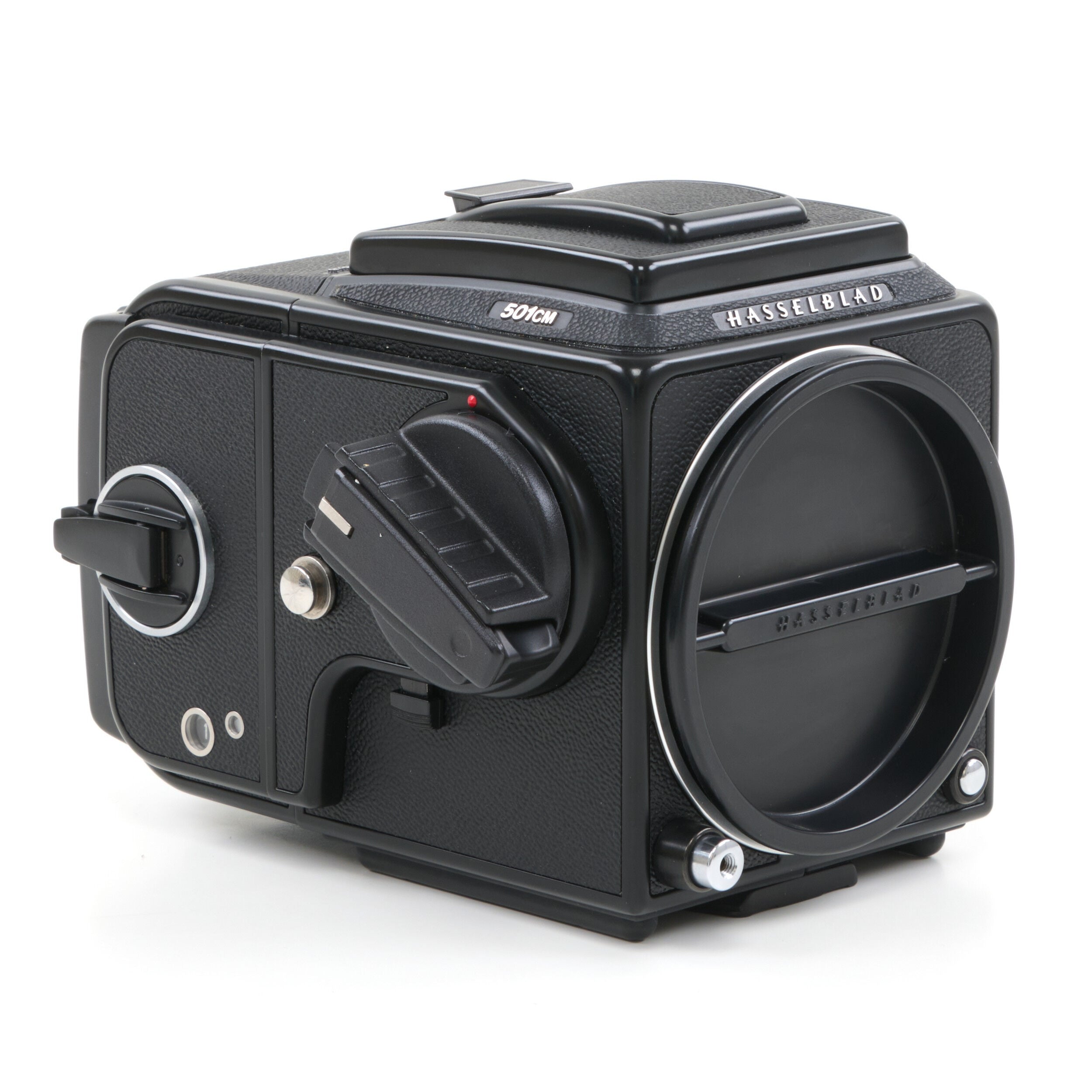 Hasselblad 501CM Zwart + A12 +Doos