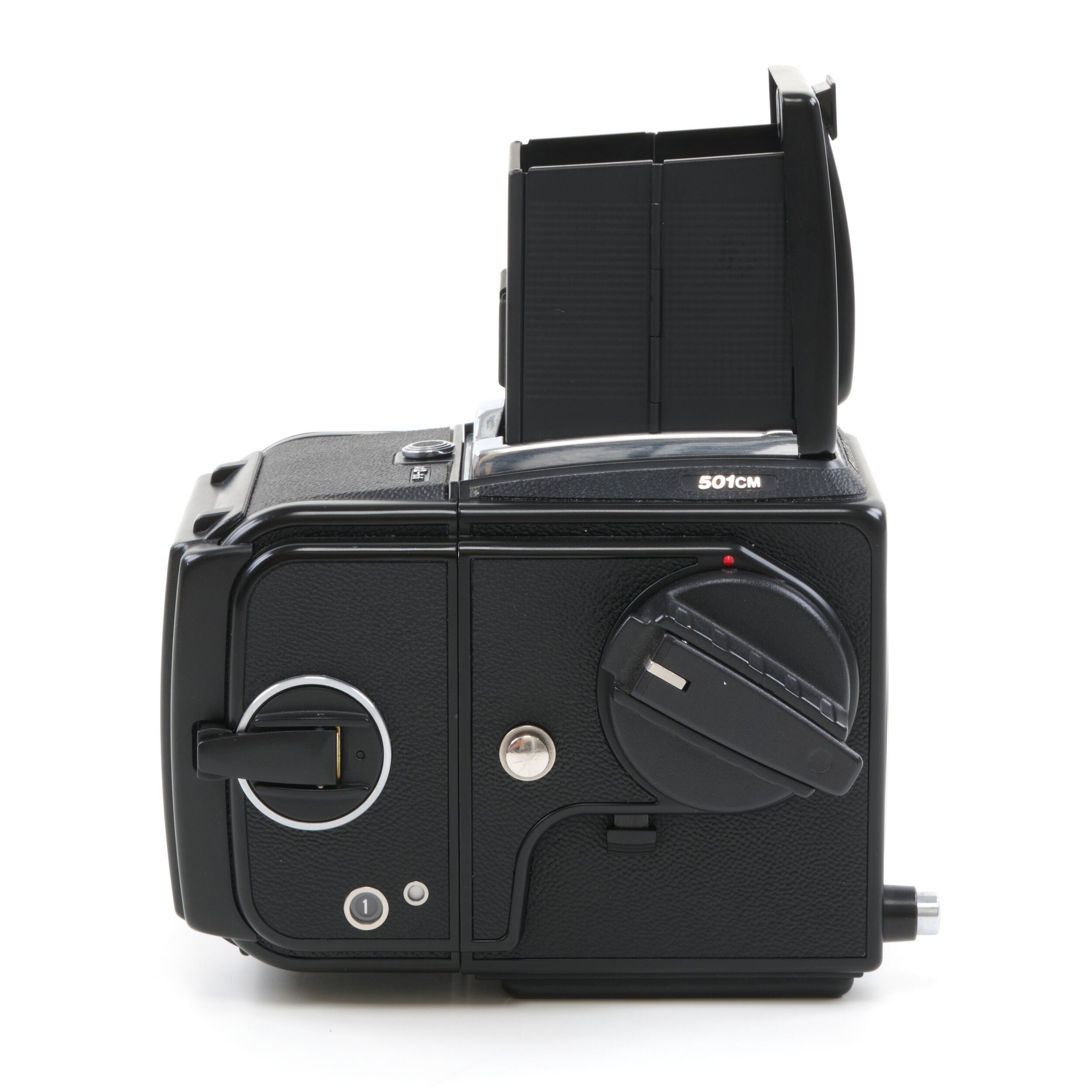 Hasselblad 501CM Zwart + A12 +Doos