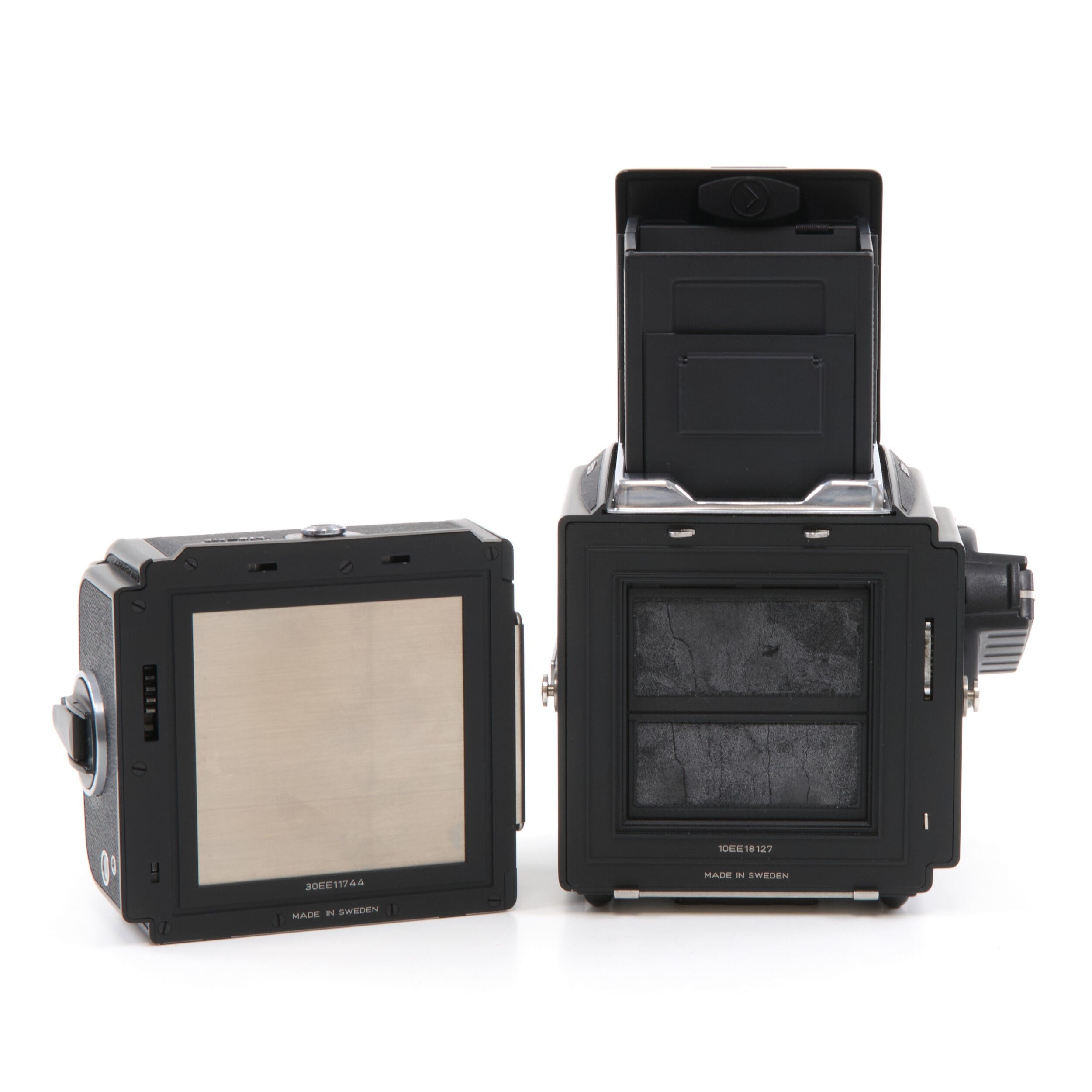 Hasselblad 501CM Zwart + A12 +Doos