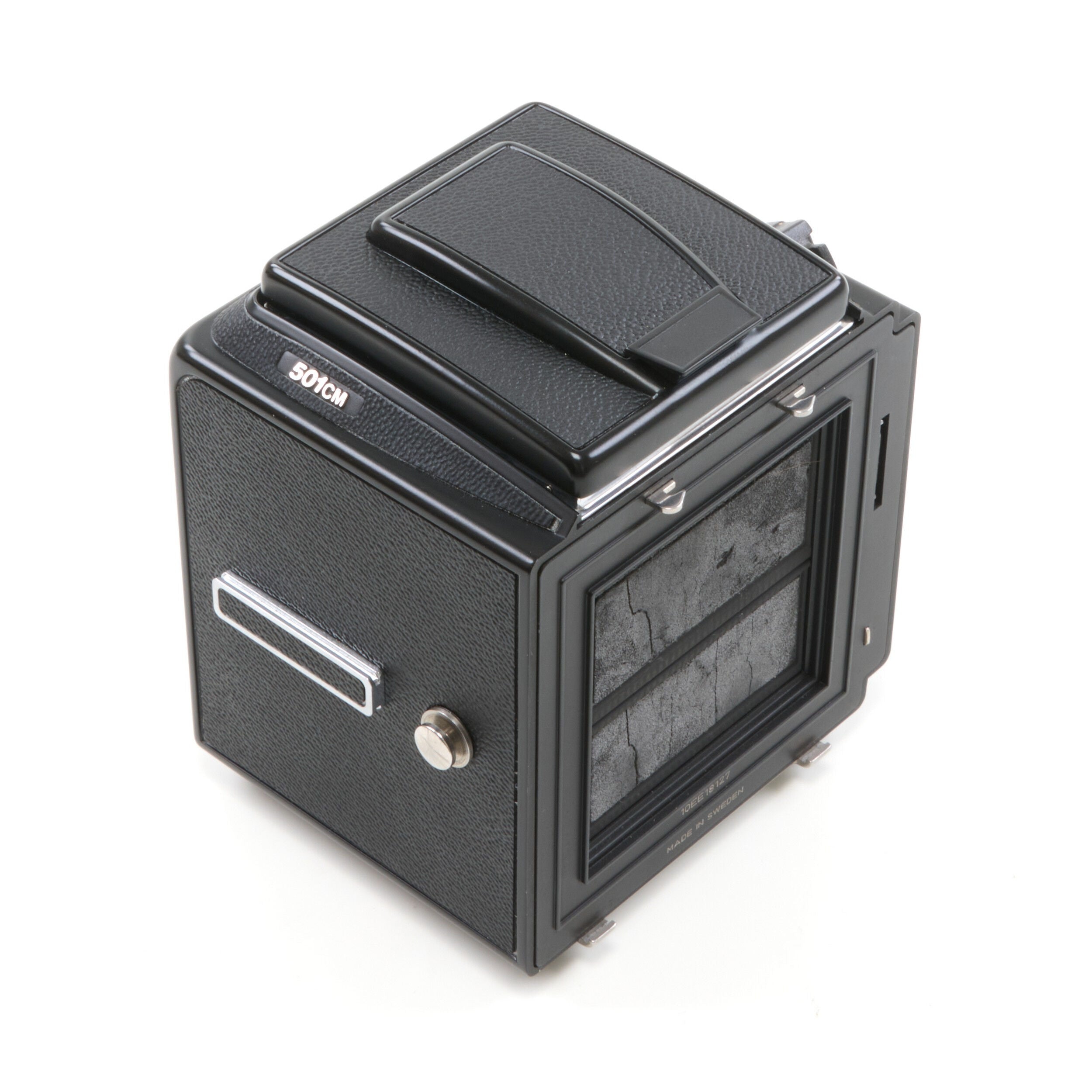 Hasselblad 501CM Zwart + A12 +Doos