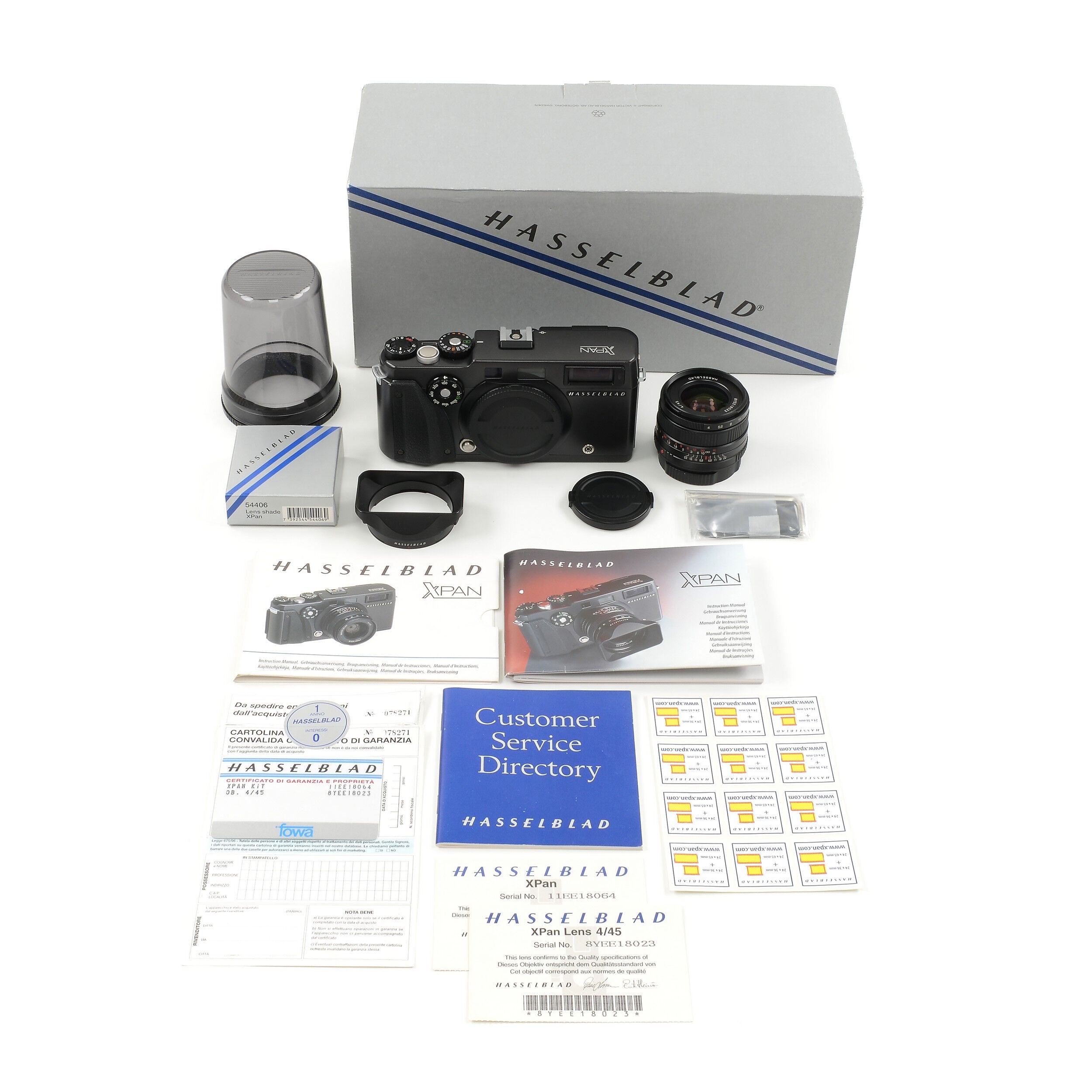 Hasselblad XPAN Panorama Set + Doos