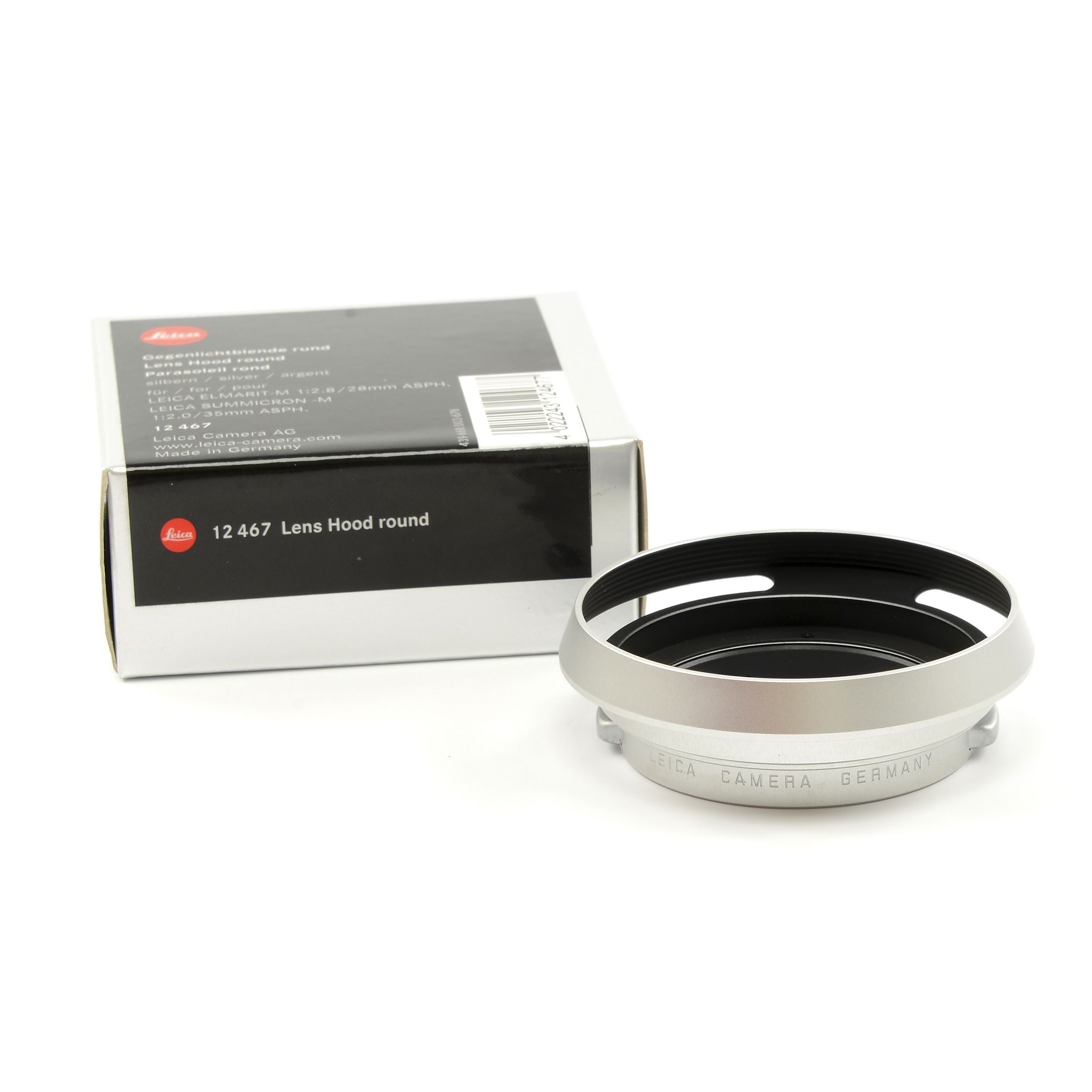 Leica 12467 Zonnekap Zilver Voor 28mm Elmarit-M en 35mm Summicron-M + doos