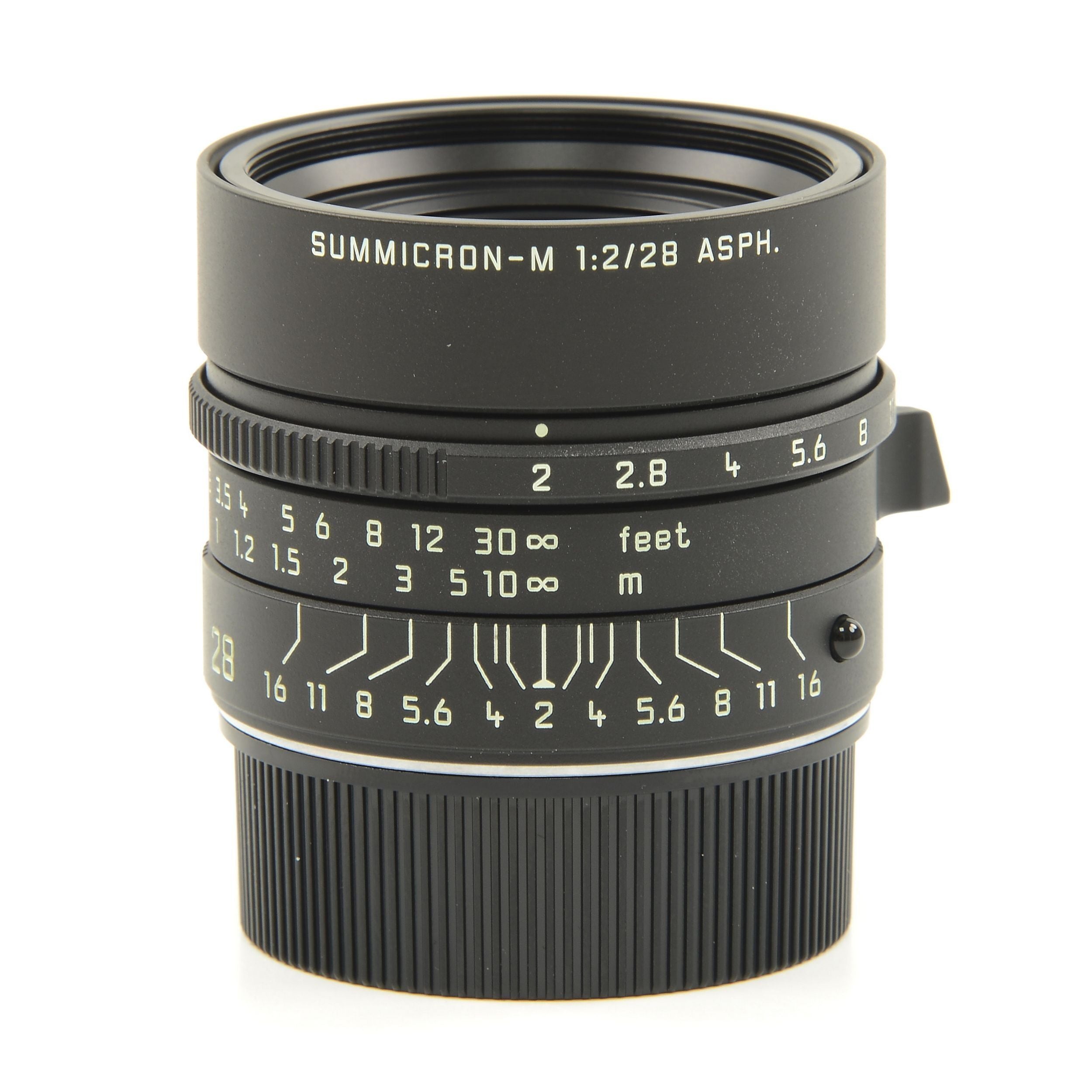 Leica 28mm f2 Summicron-M Matt Black Paint + Doos