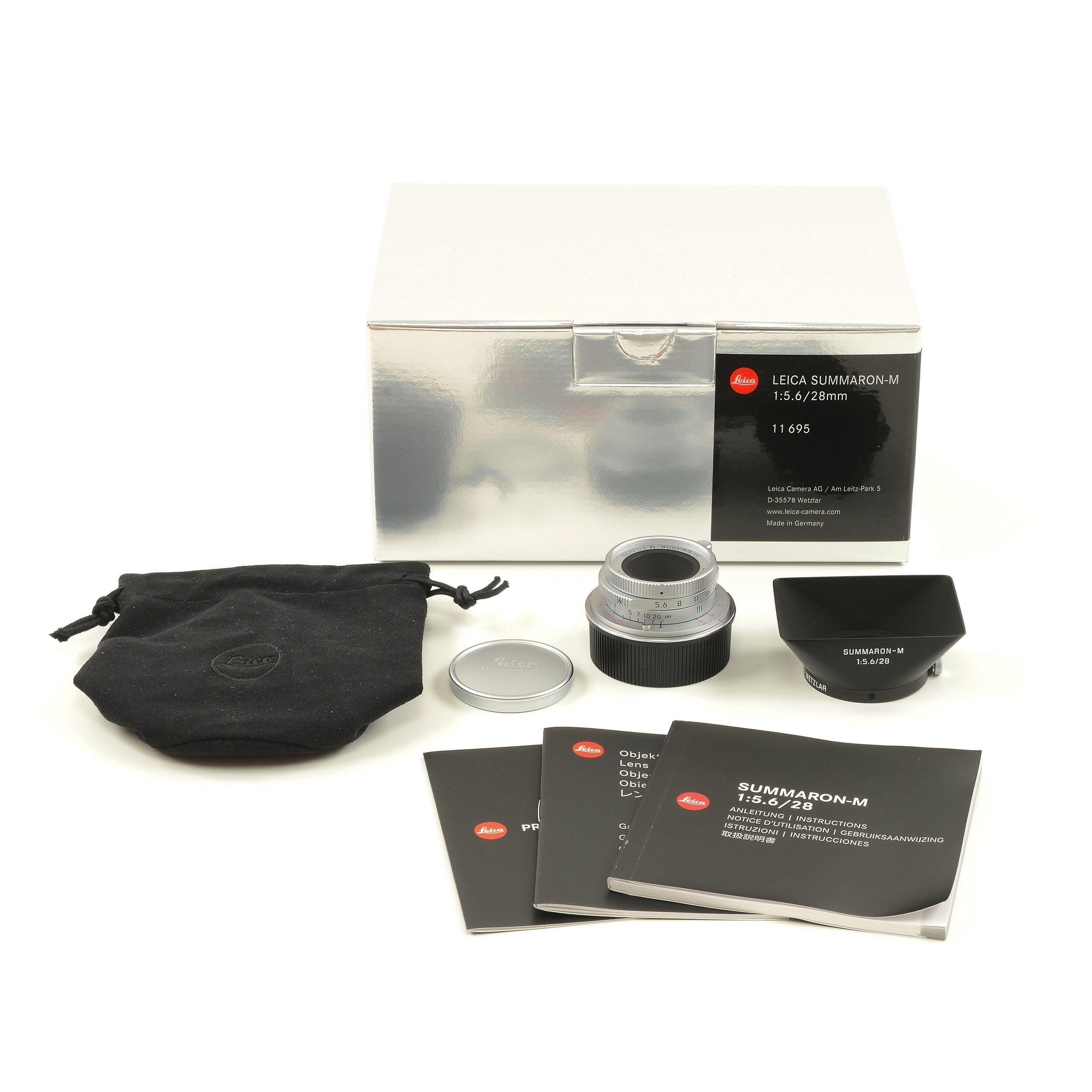 Leica 28mm f5.6 Summaron-M + Doos