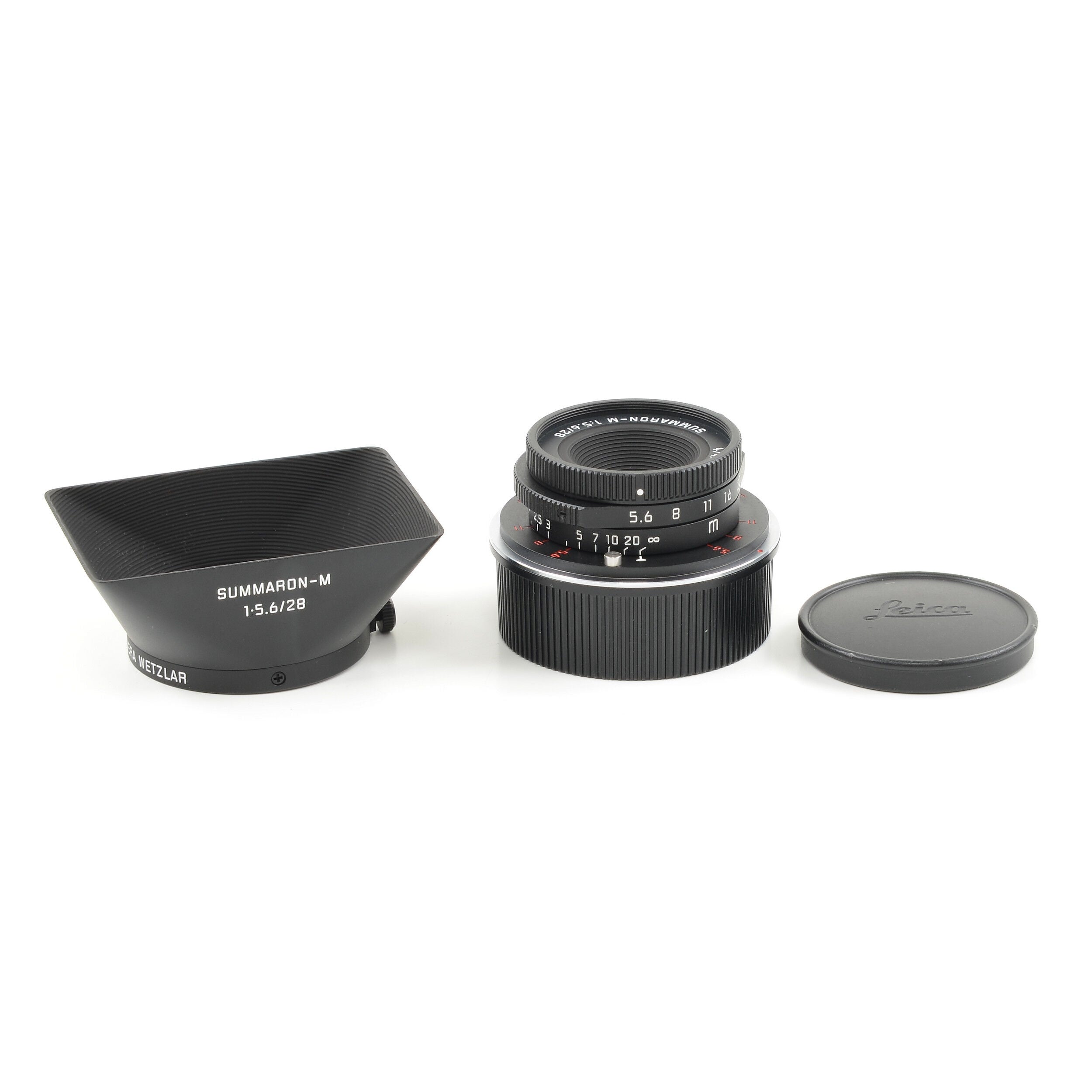 Leica 28mm f5.6 Summaron-M Matte Black Paint + Doos