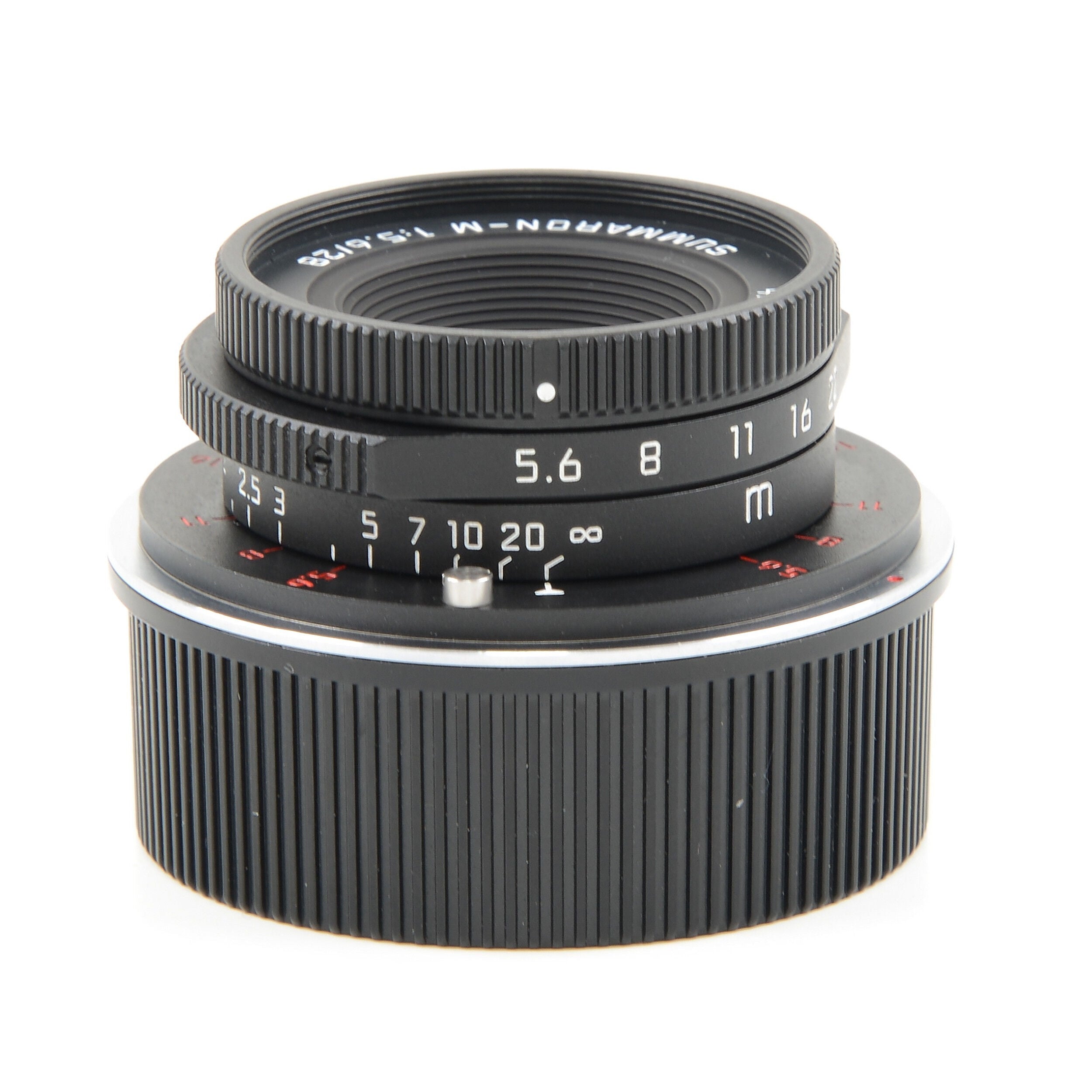Leica 28mm f5.6 Summaron-M Matte Black Paint + Doos