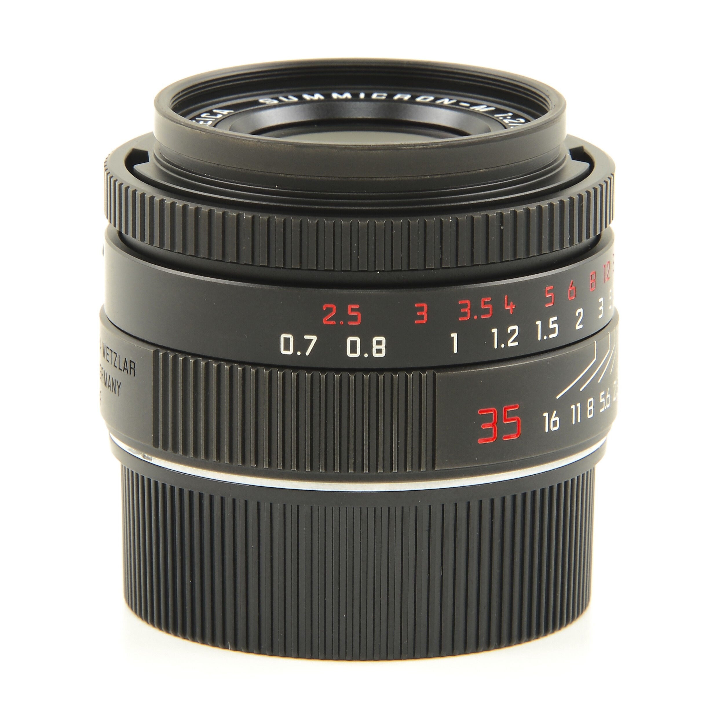 Leica 35mm f2 Summicron-M ASPH Limited Edition Zwart Chroom + Doos