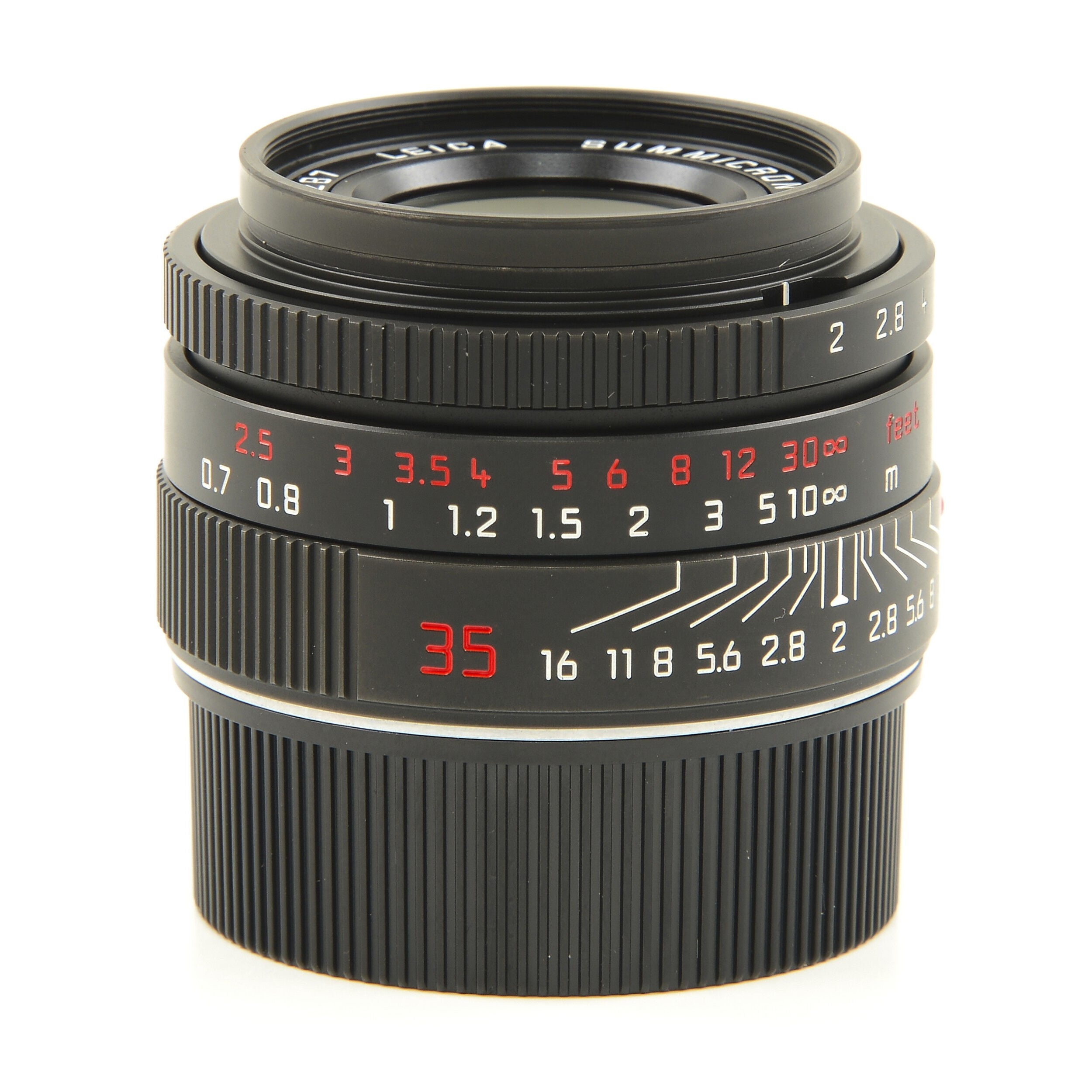 Leica 35mm f2 Summicron-M ASPH Limited Edition Zwart Chroom + Doos
