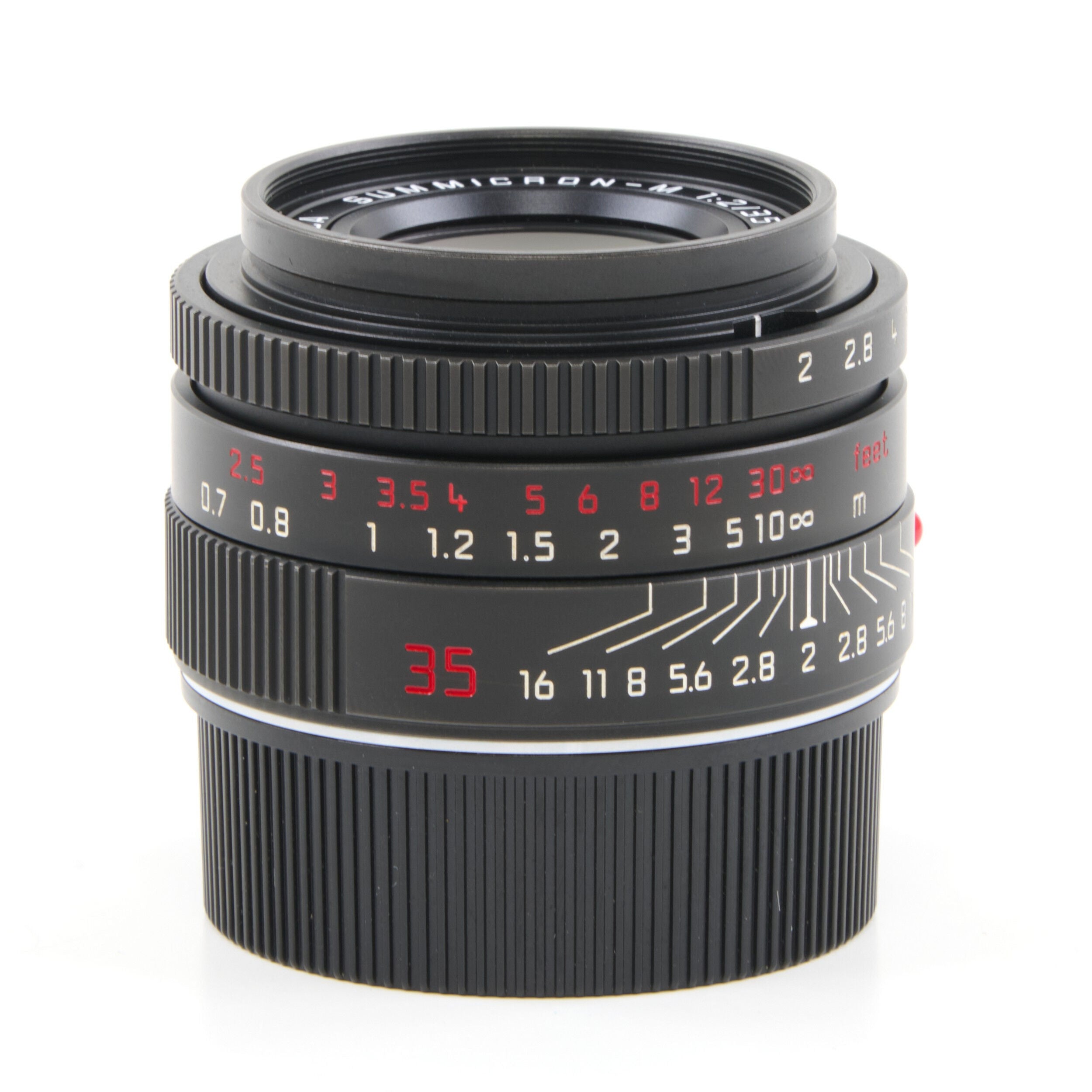 Leica 35mm f2 Summicron-M ASPH Limited Edition Zwart Chroom + Doos