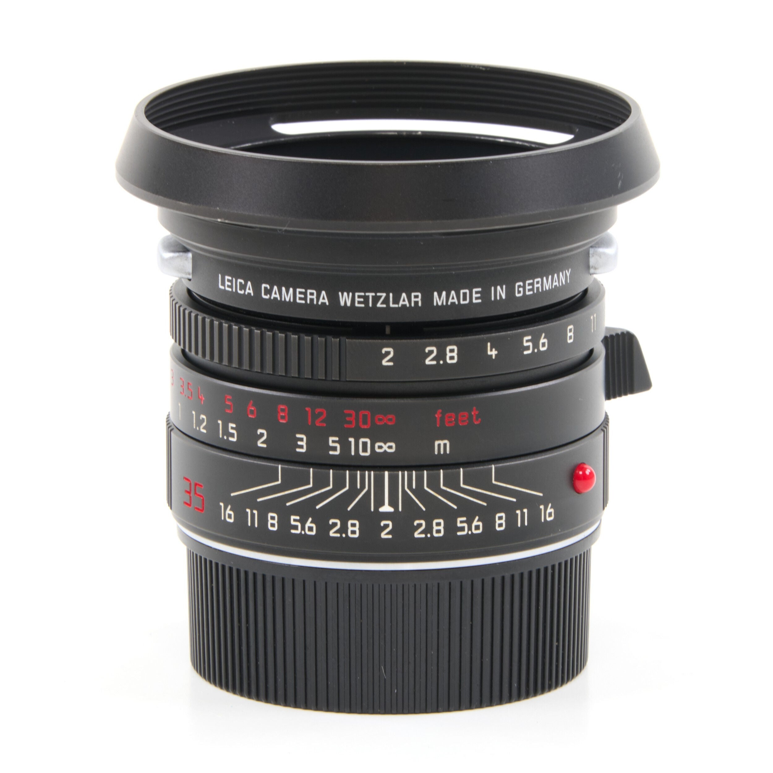 Leica 35mm f2 Summicron-M ASPH Limited Edition Zwart Chroom + Doos
