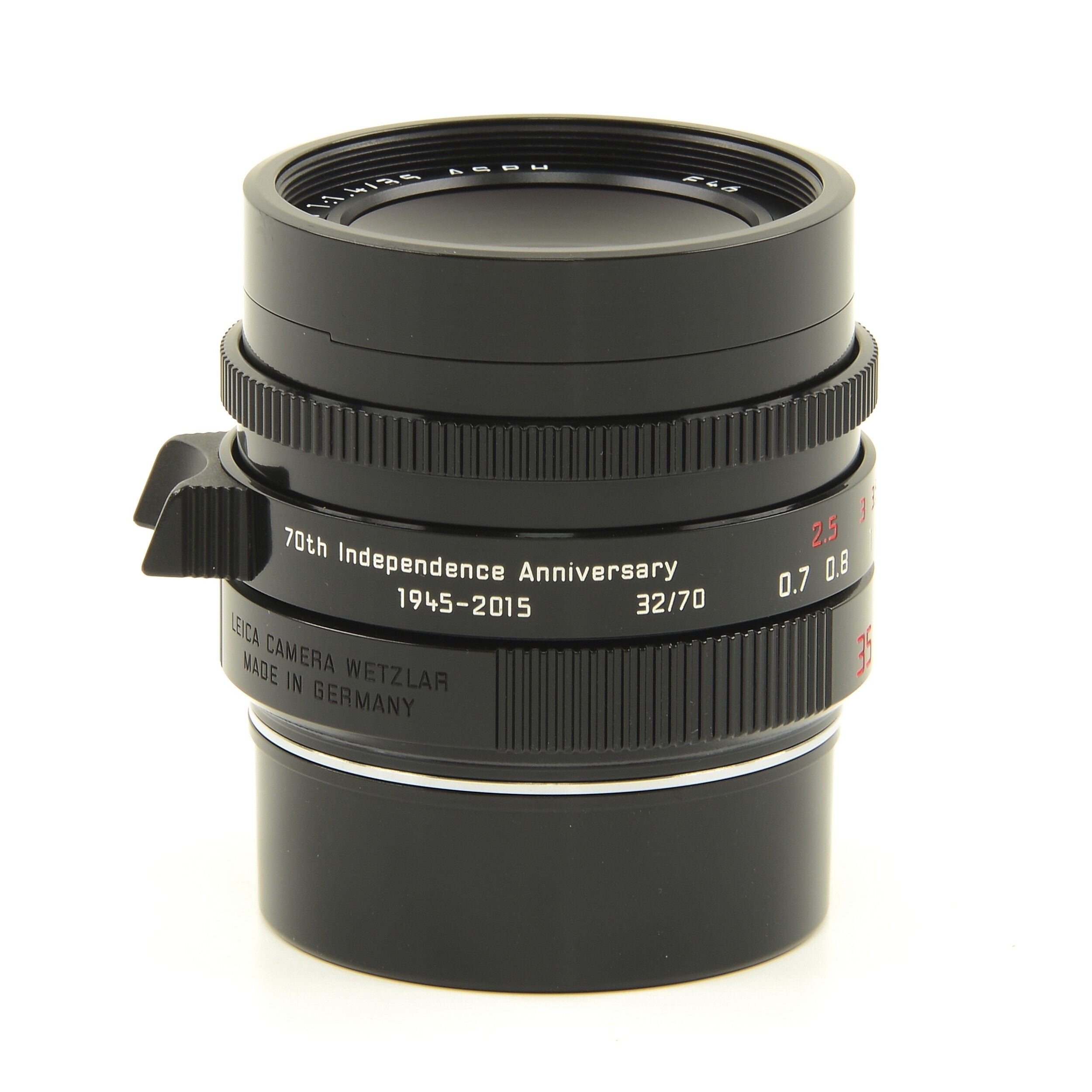 Leica 35mm f1.4 Summilux-M ASPH FLE Black Paint "70th Anniversary Republic of Korea" + Doos