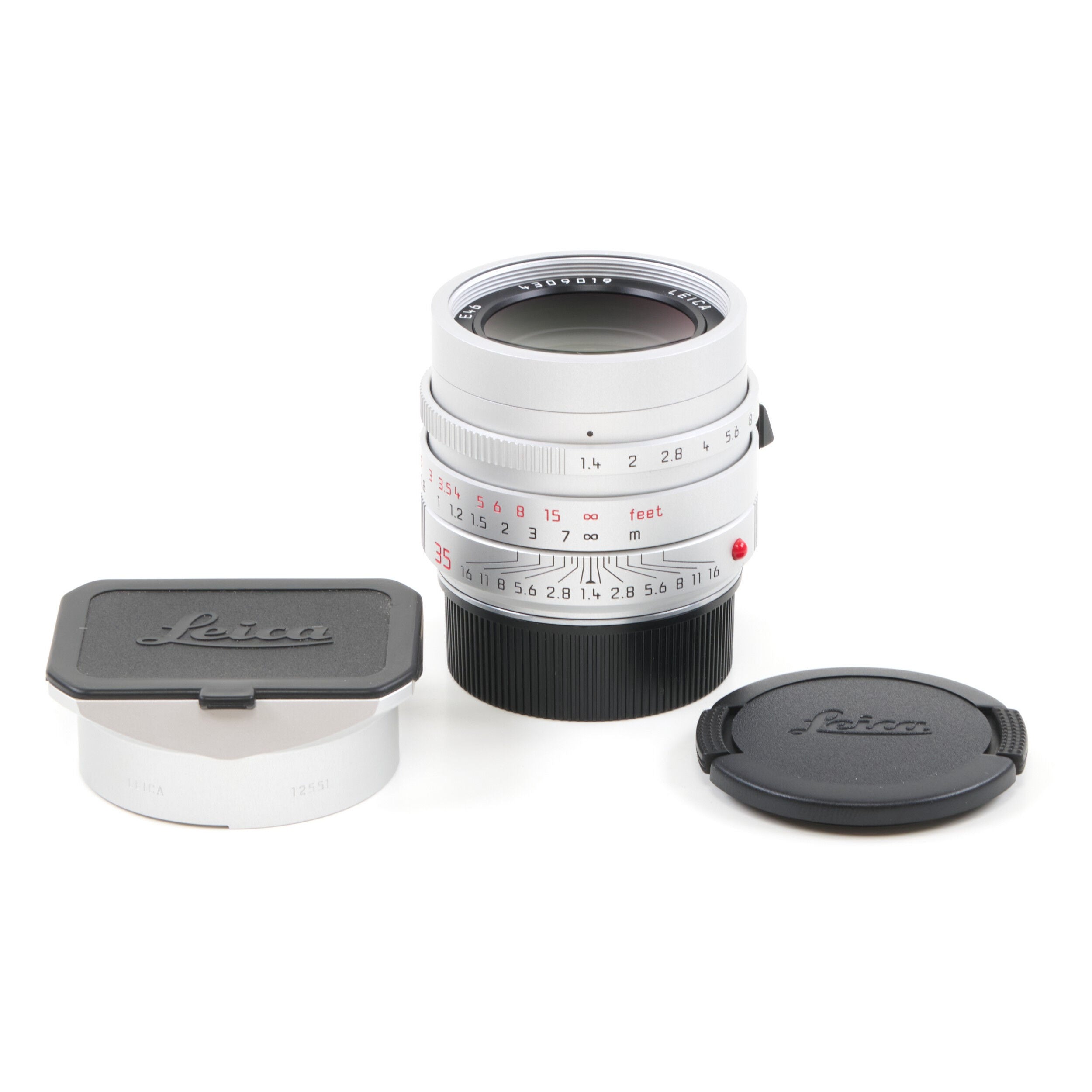 Leica 35mm f1.4 Summilux-M ASPH FLE Chroom + Doos