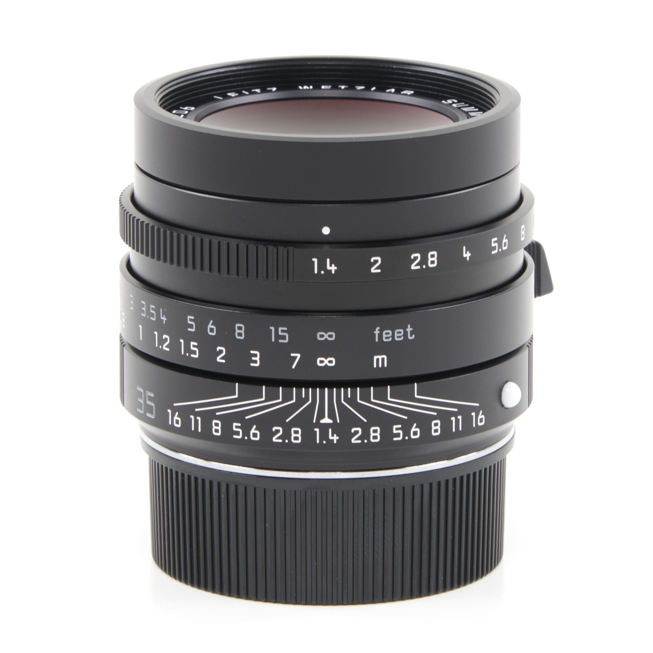 Leica 35mm f1.4 Summilux-M ASPH Zwart FLE "Leitz Wetzlar"