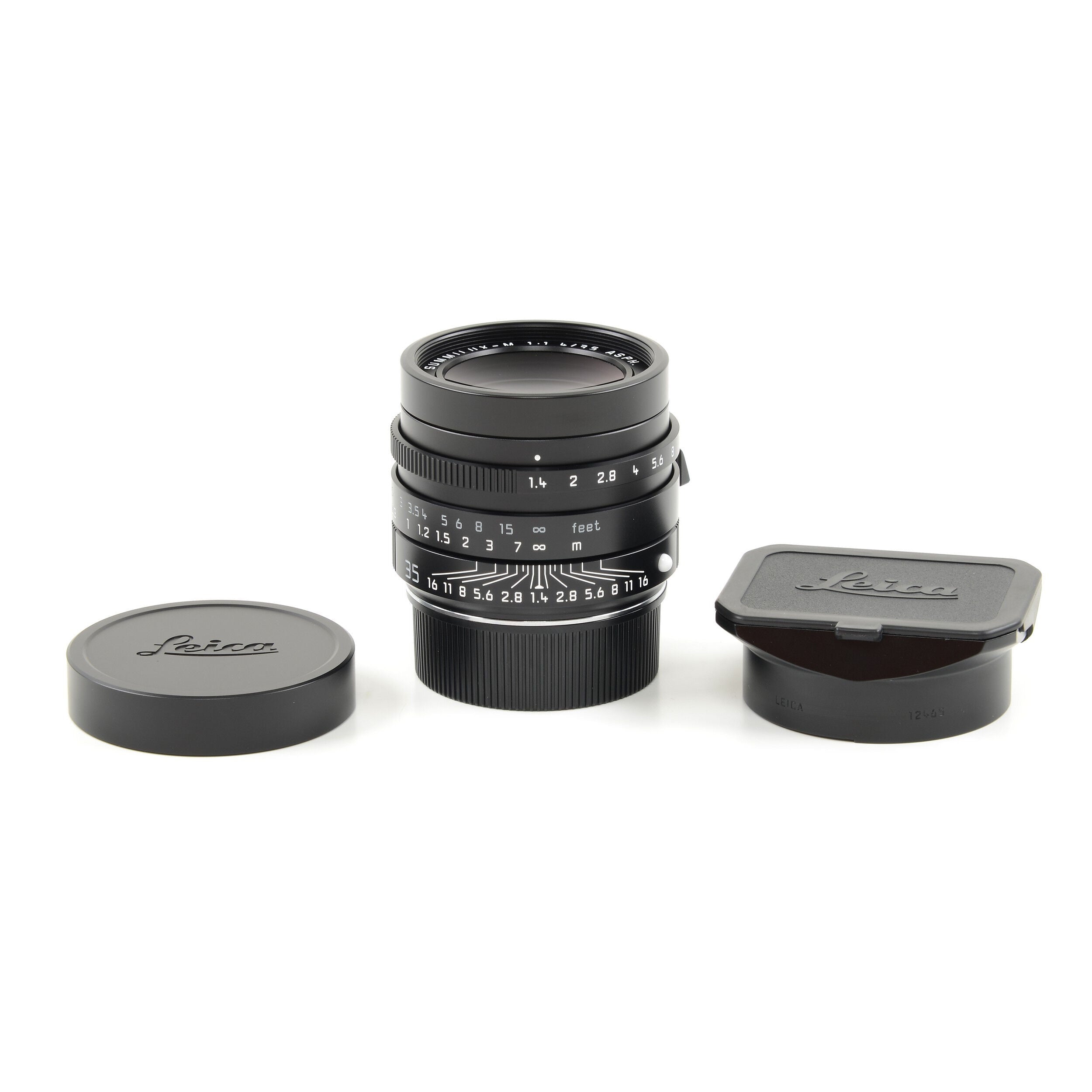 Leica 35mm f1.4 Summilux-M ASPH Zwart FLE "Leitz Wetzlar" + Doos