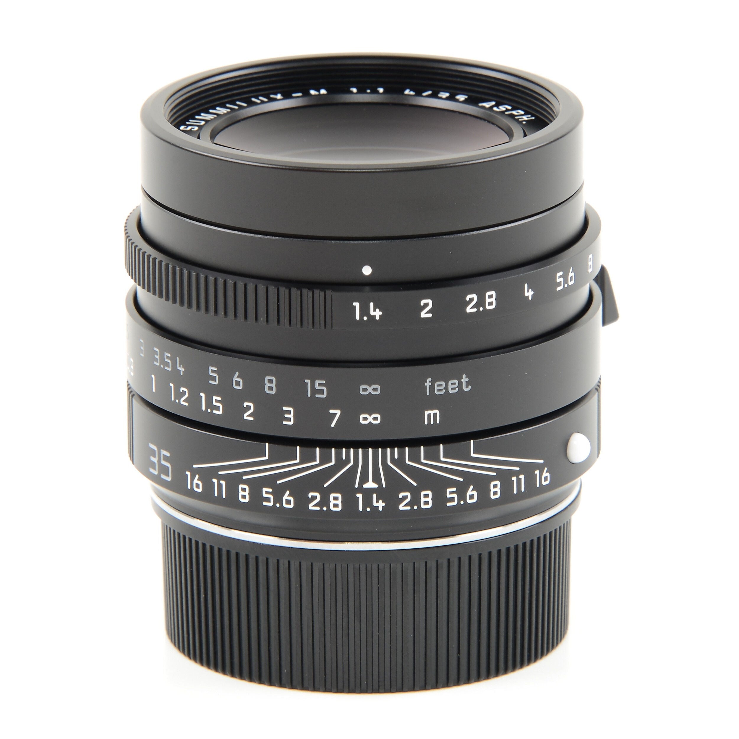Leica 35mm f1.4 Summilux-M ASPH Zwart FLE "Leitz Wetzlar" + Doos