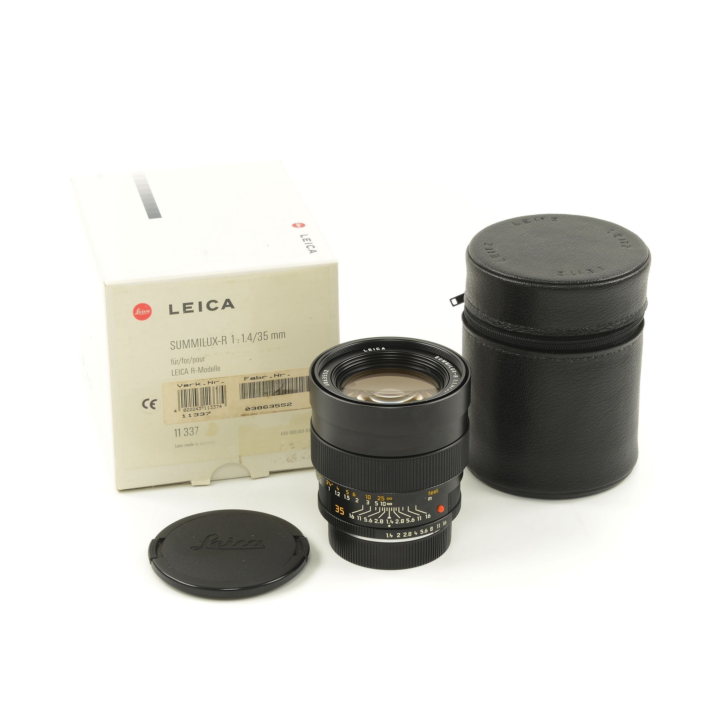 Leica 35mm f1.4 Summilux-R Germany ROM + Doos