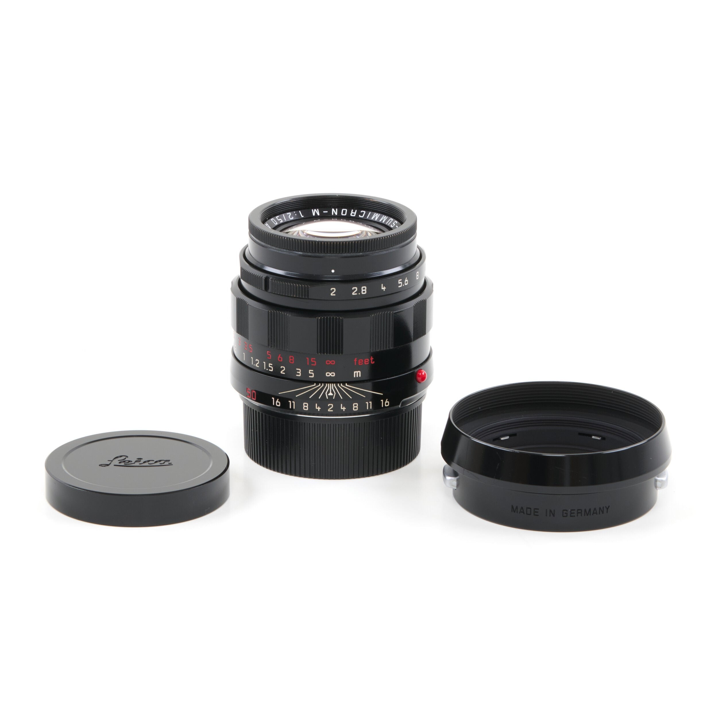 Leica 50mm f2 APO-Summicron-M ASPH LHSA Black Paint Zwart Lak + Doos