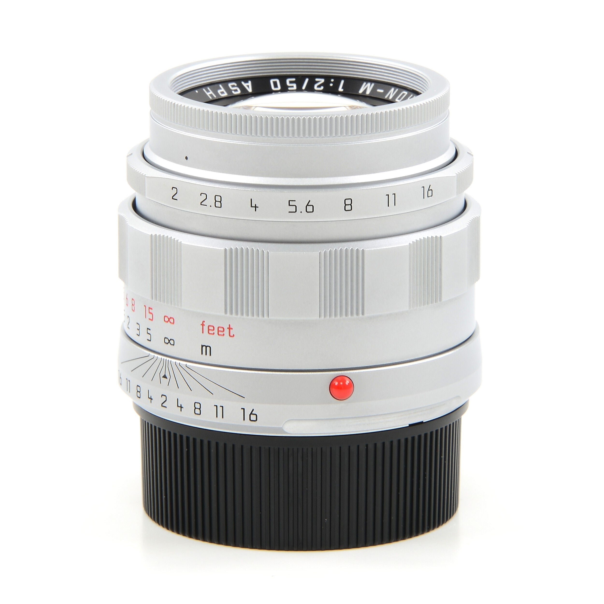 Leica 50mm f2 APO-Summicron-M ASPH LHSA Zilver + Doos