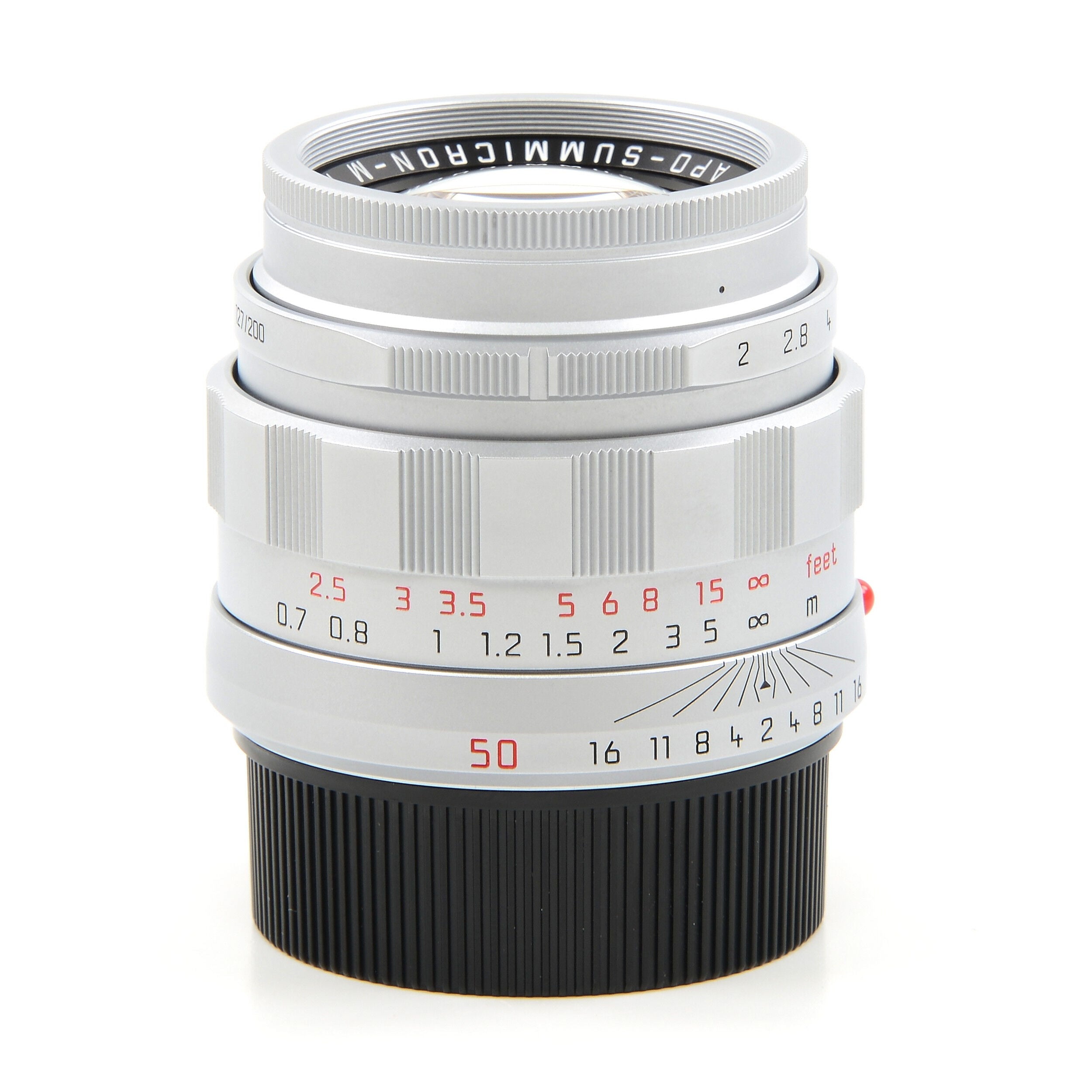 Leica 50mm f2 APO-Summicron-M ASPH LHSA Zilver + Doos