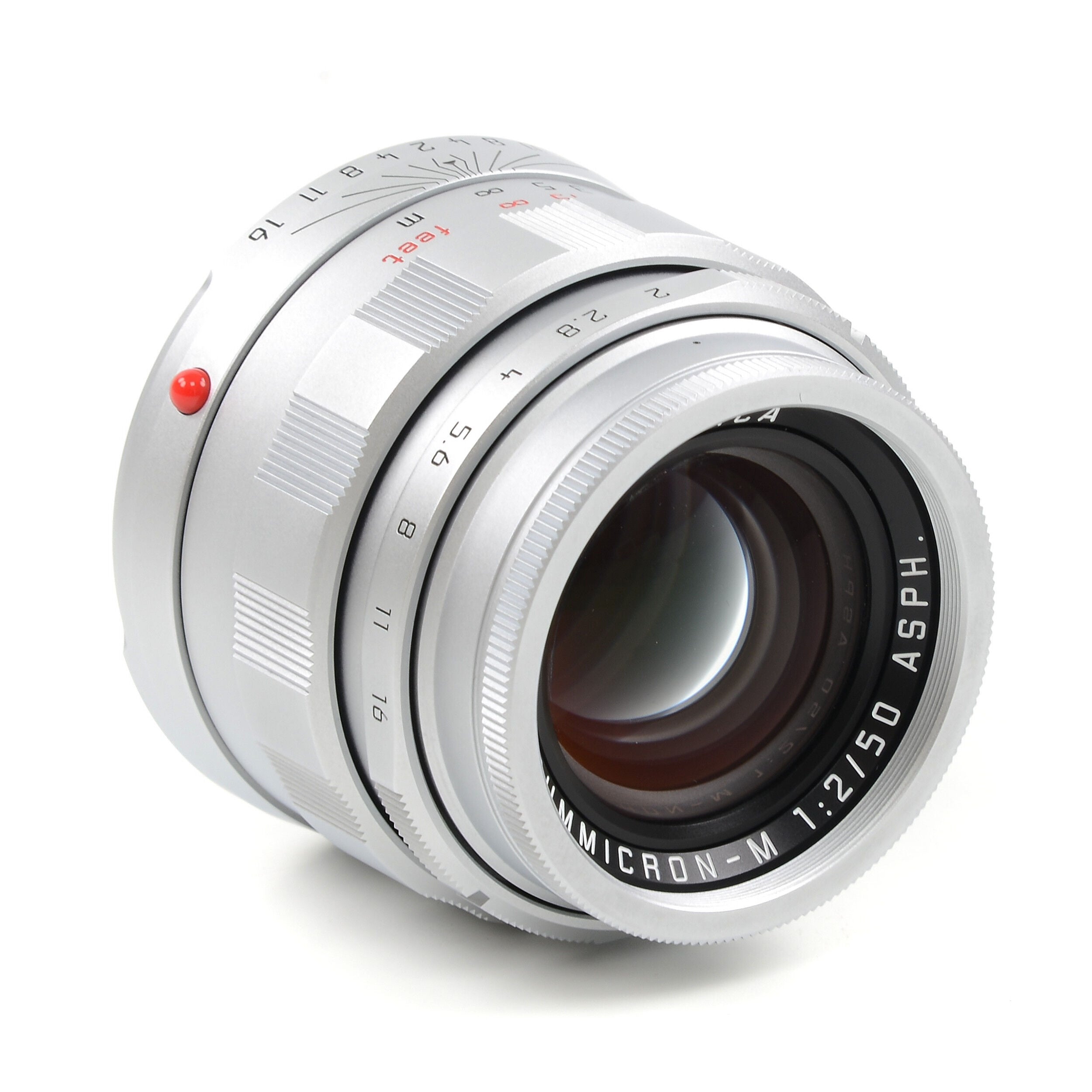 Leica 50mm f2 APO-Summicron-M ASPH LHSA Zilver + Doos