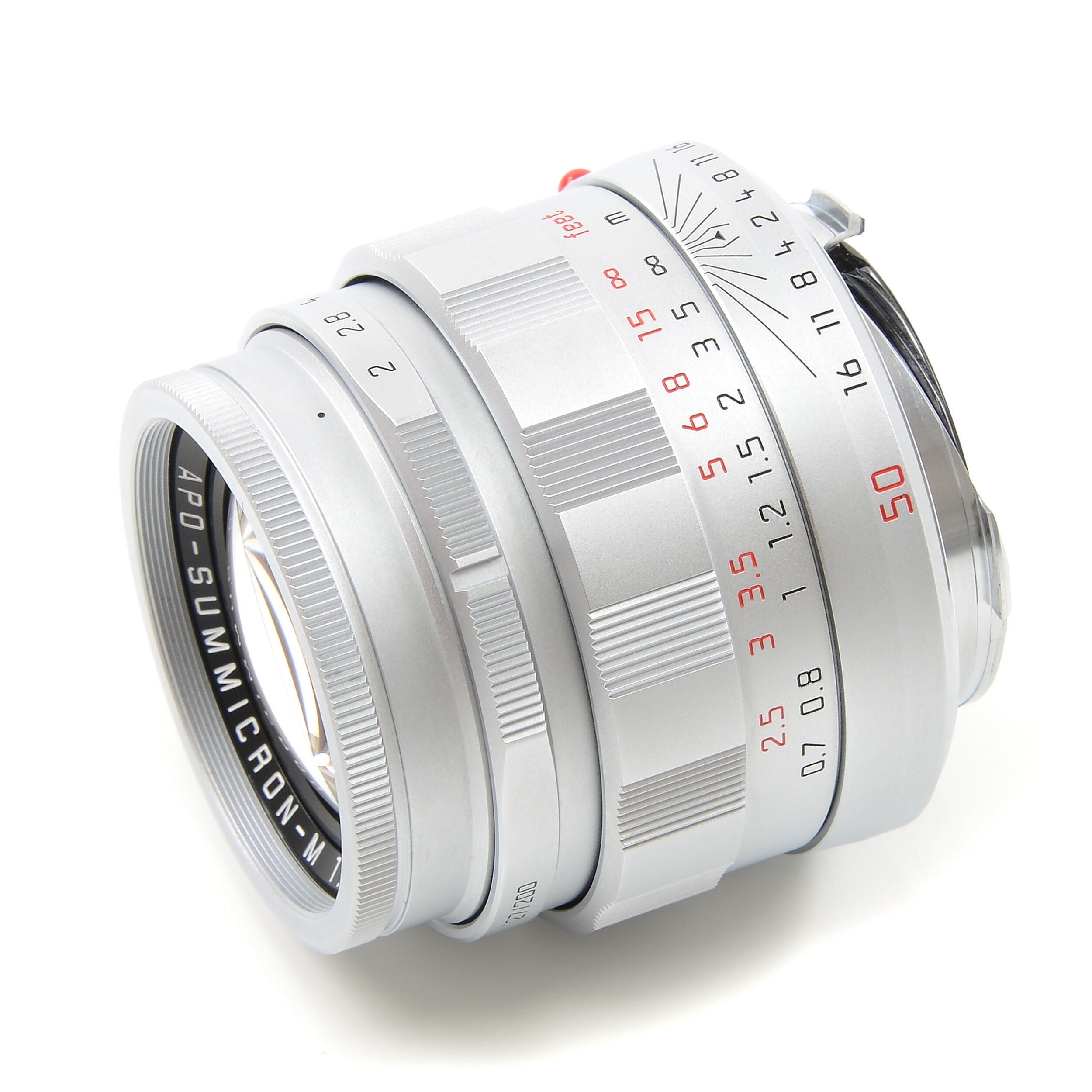 Leica 50mm f2 APO-Summicron-M ASPH LHSA Zilver + Doos
