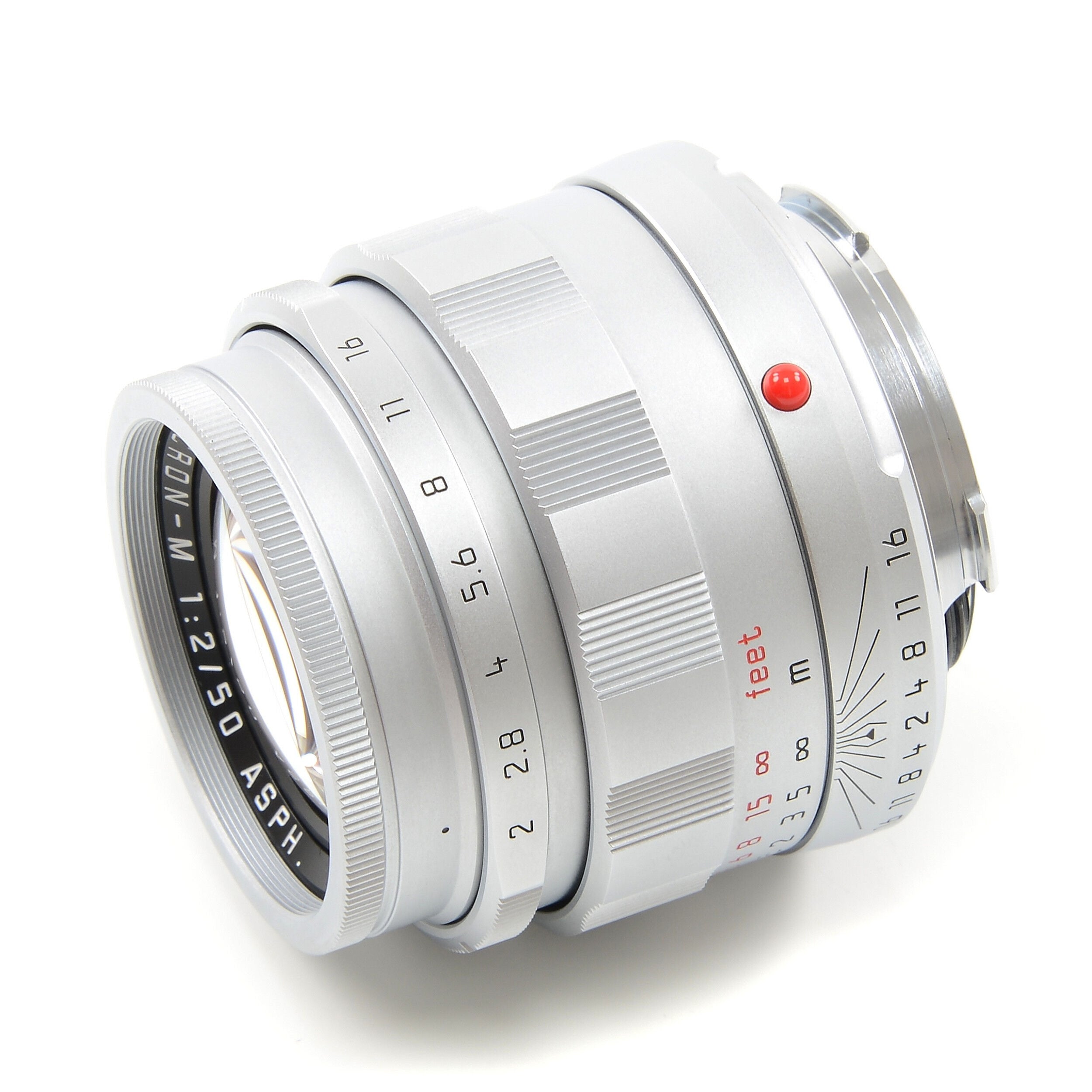 Leica 50mm f2 APO-Summicron-M ASPH LHSA Zilver + Doos