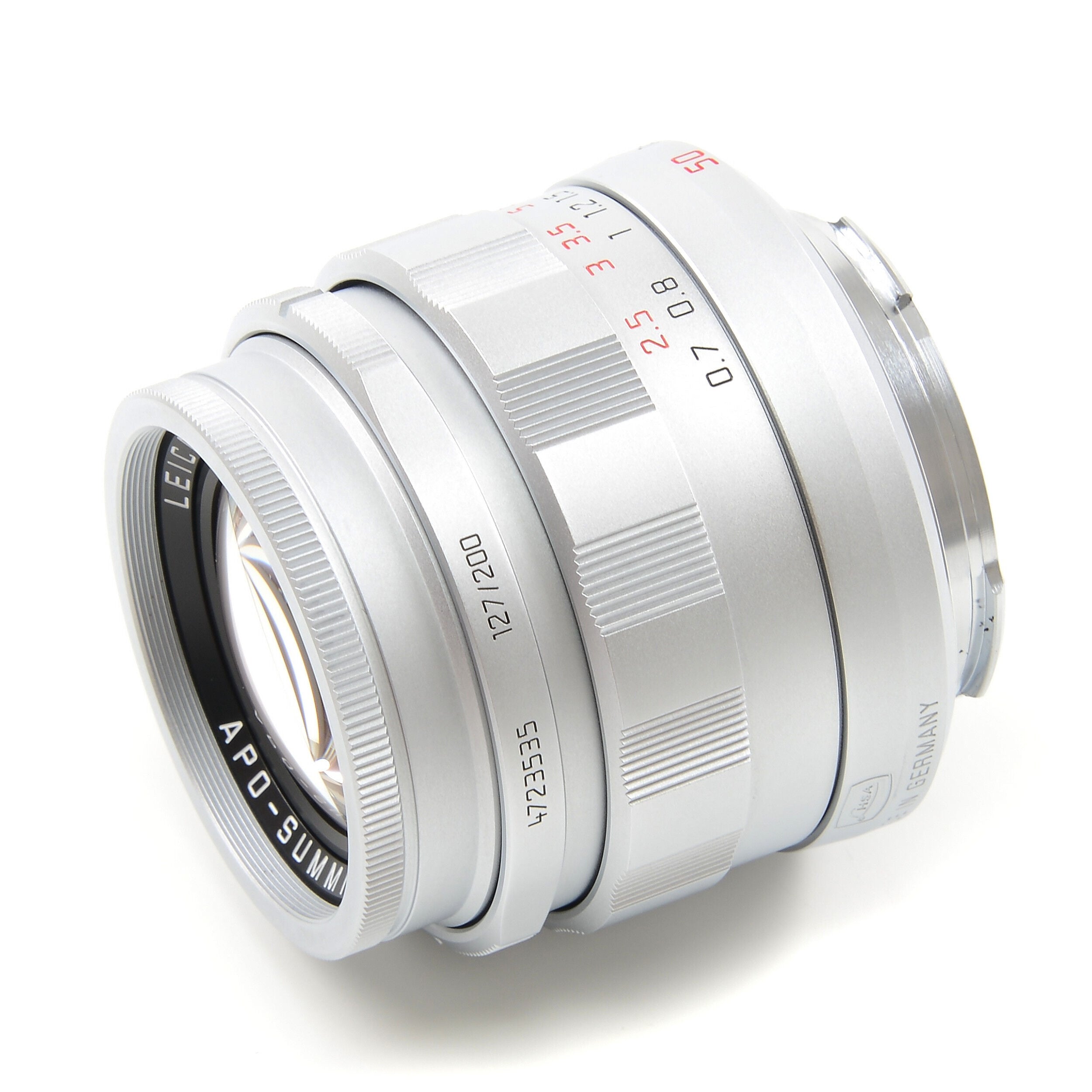 Leica 50mm f2 APO-Summicron-M ASPH LHSA Zilver + Doos