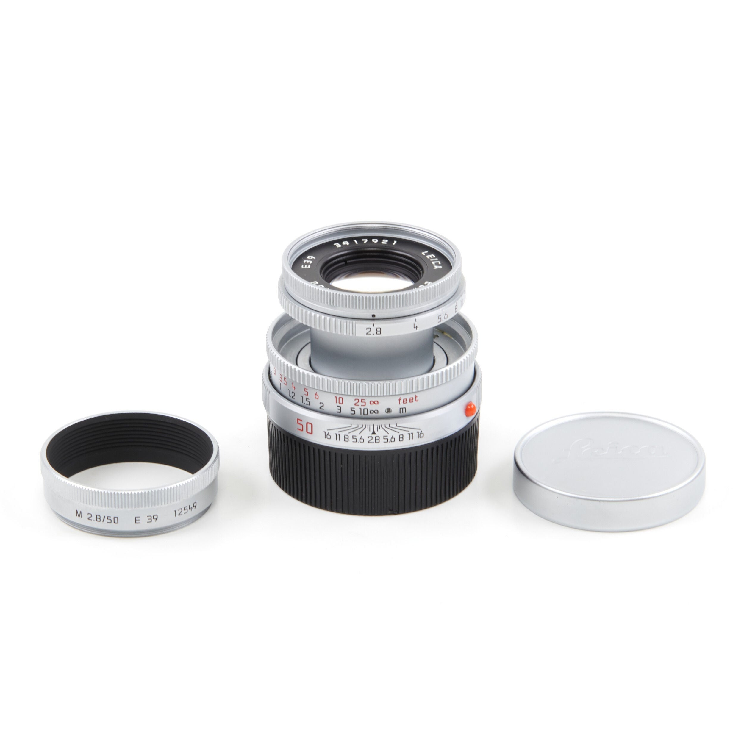 Leica 50mm f2.8 Elmar-M Chroom 6-Bit + Doos