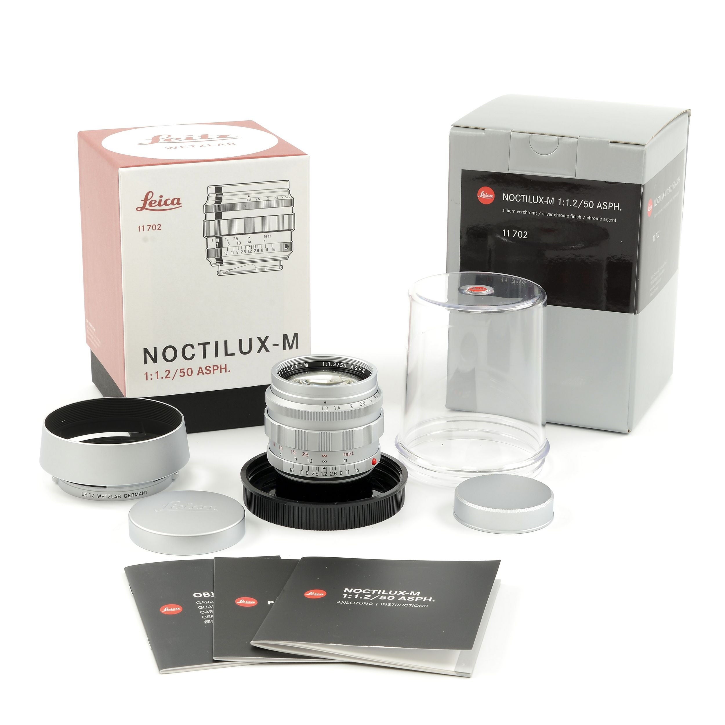 Leica 50mm f1.2 Noctilux-M ASPH Chroom + Doos Extreem Zeldzaam!