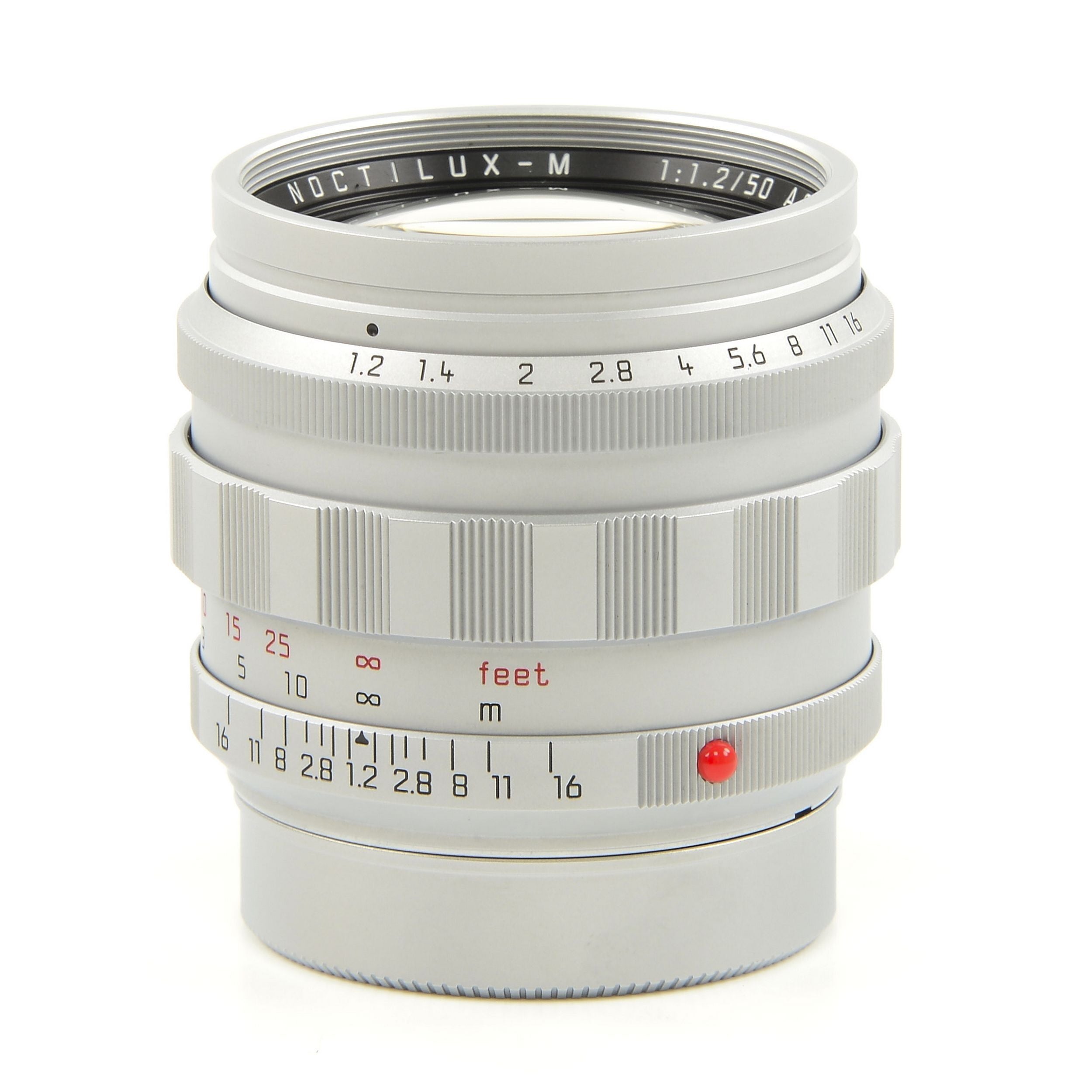 Leica 50mm f1.2 Noctilux-M ASPH Chroom + Verkeerd Type Doos Met Matching Nummer!!!