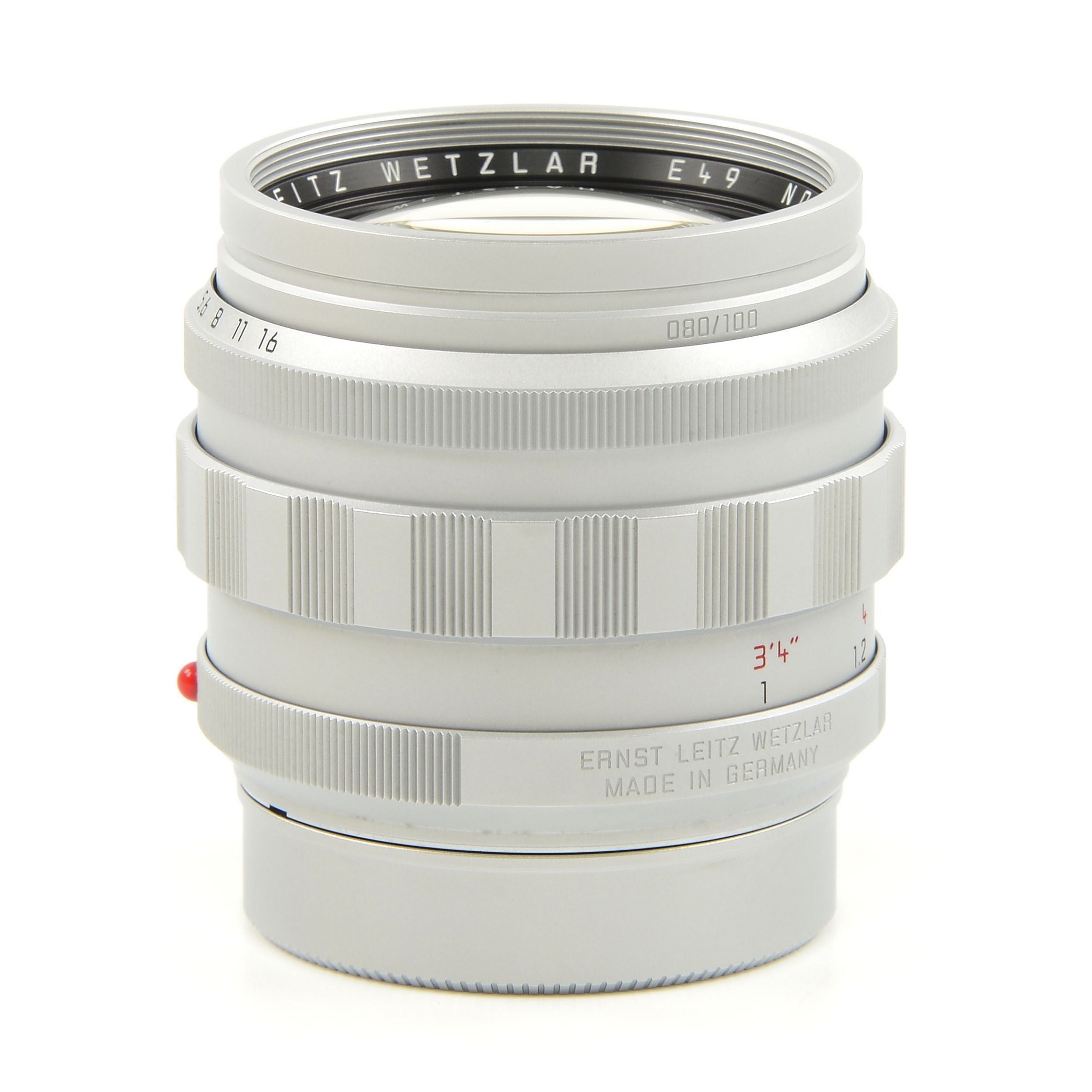 Leica 50mm f1.2 Noctilux-M ASPH Chroom + Verkeerd Type Doos Met Matching Nummer!!!