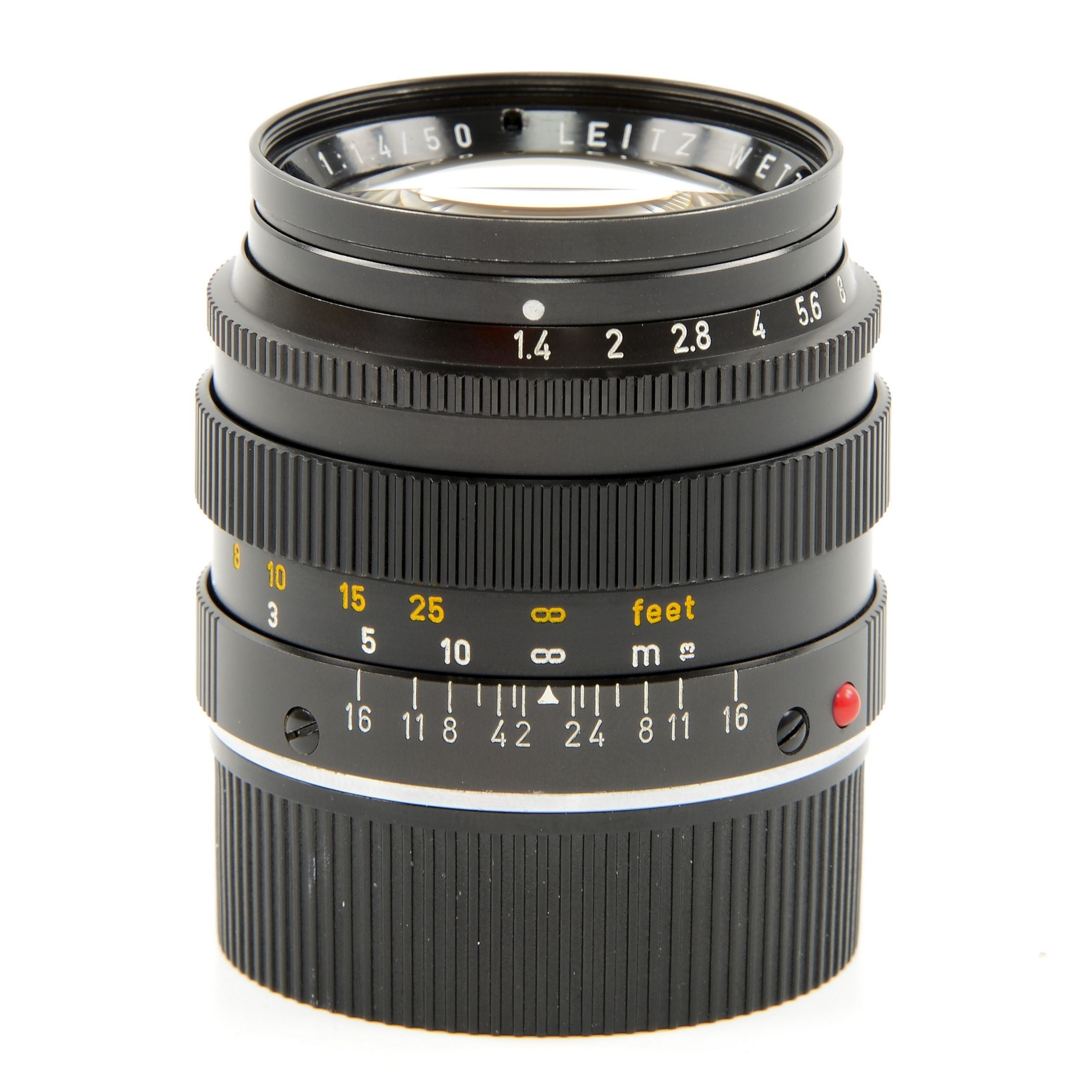 Leitz 50mm f1.4 Summilux Zwart